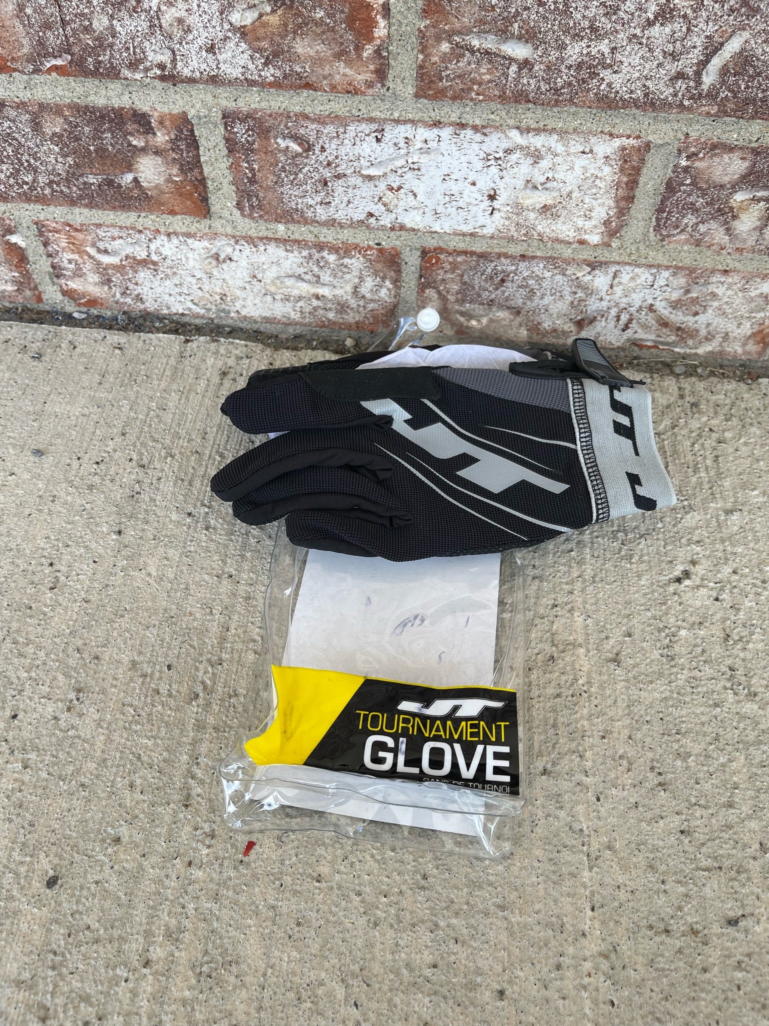 Used JT Tournament Paintball Glove - Black/Grey - Small