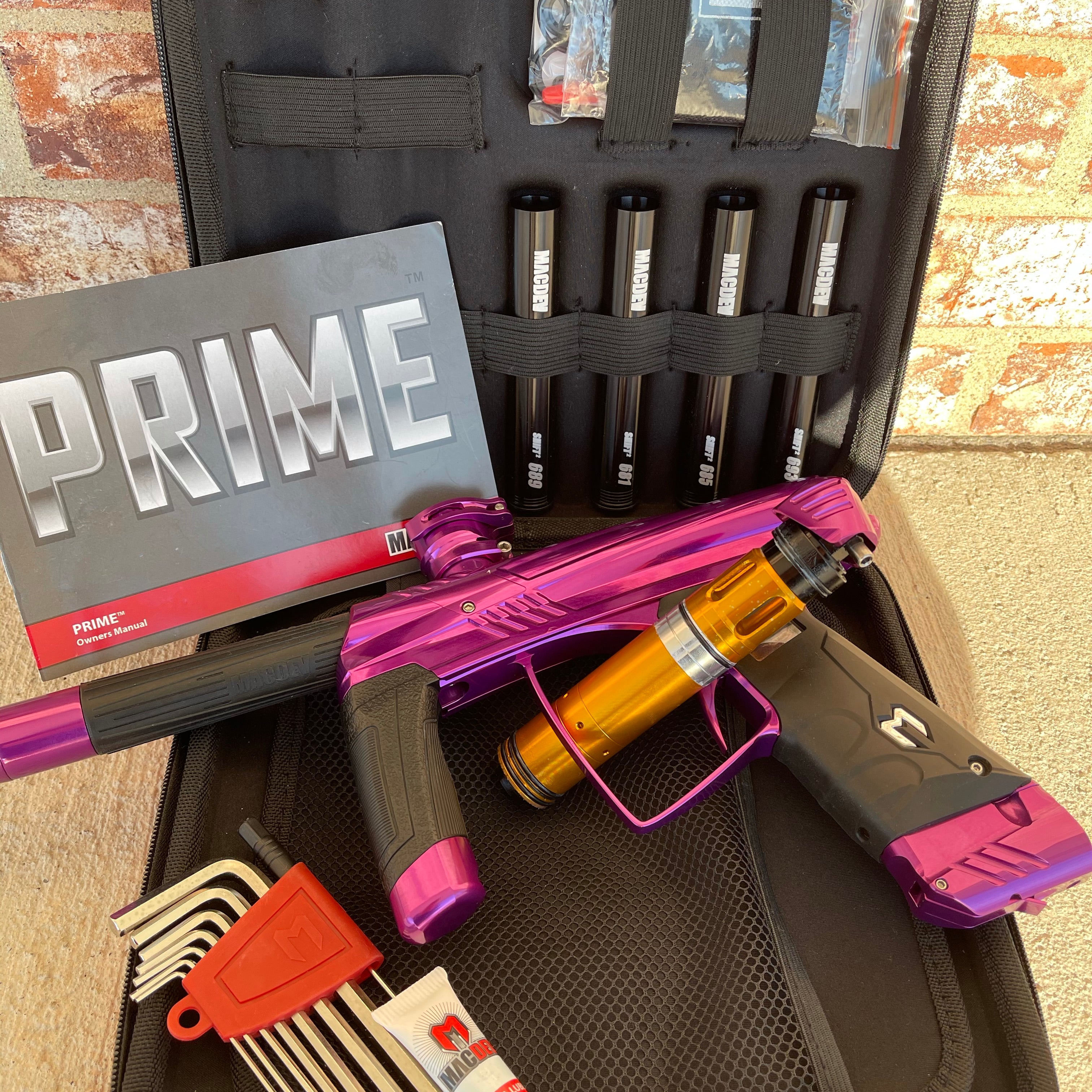 Used MacDev Prime Paintball Marker - Gloss Purple