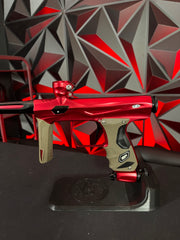 Used Shocker Amp Paintball Gun - Red w/ Earth Grip Kit & Black Grip Kit