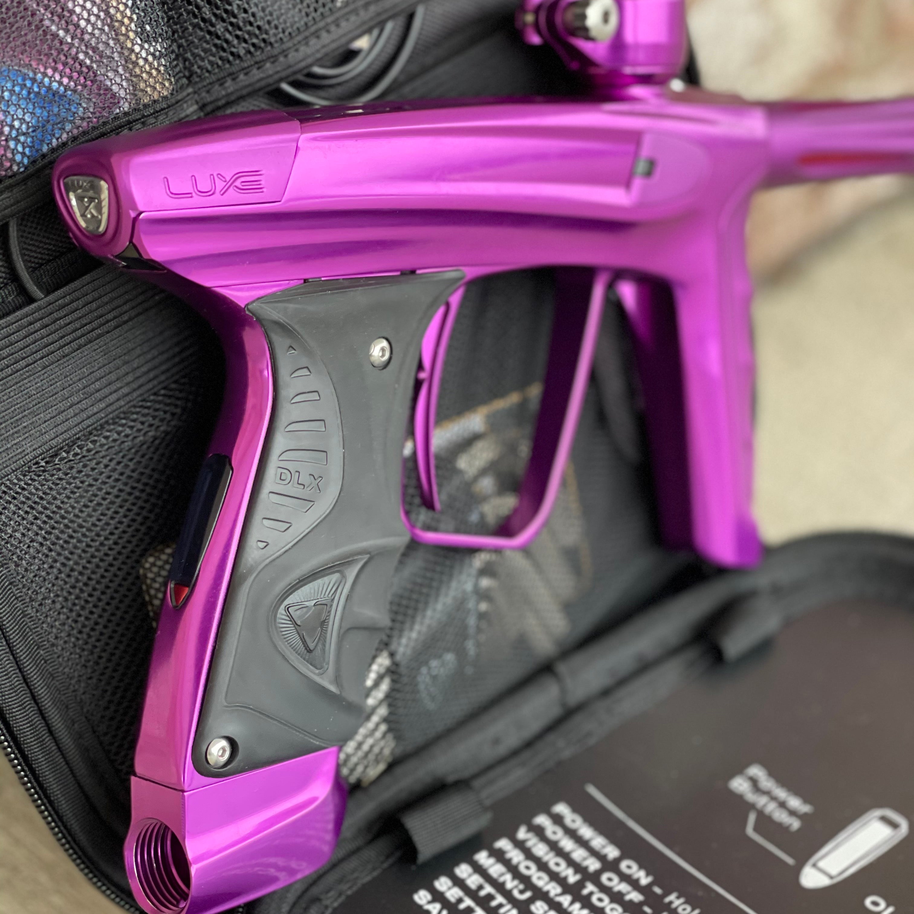 Used DLX Luxe X Paintball Gun - Gloss Purple / Dust Purple