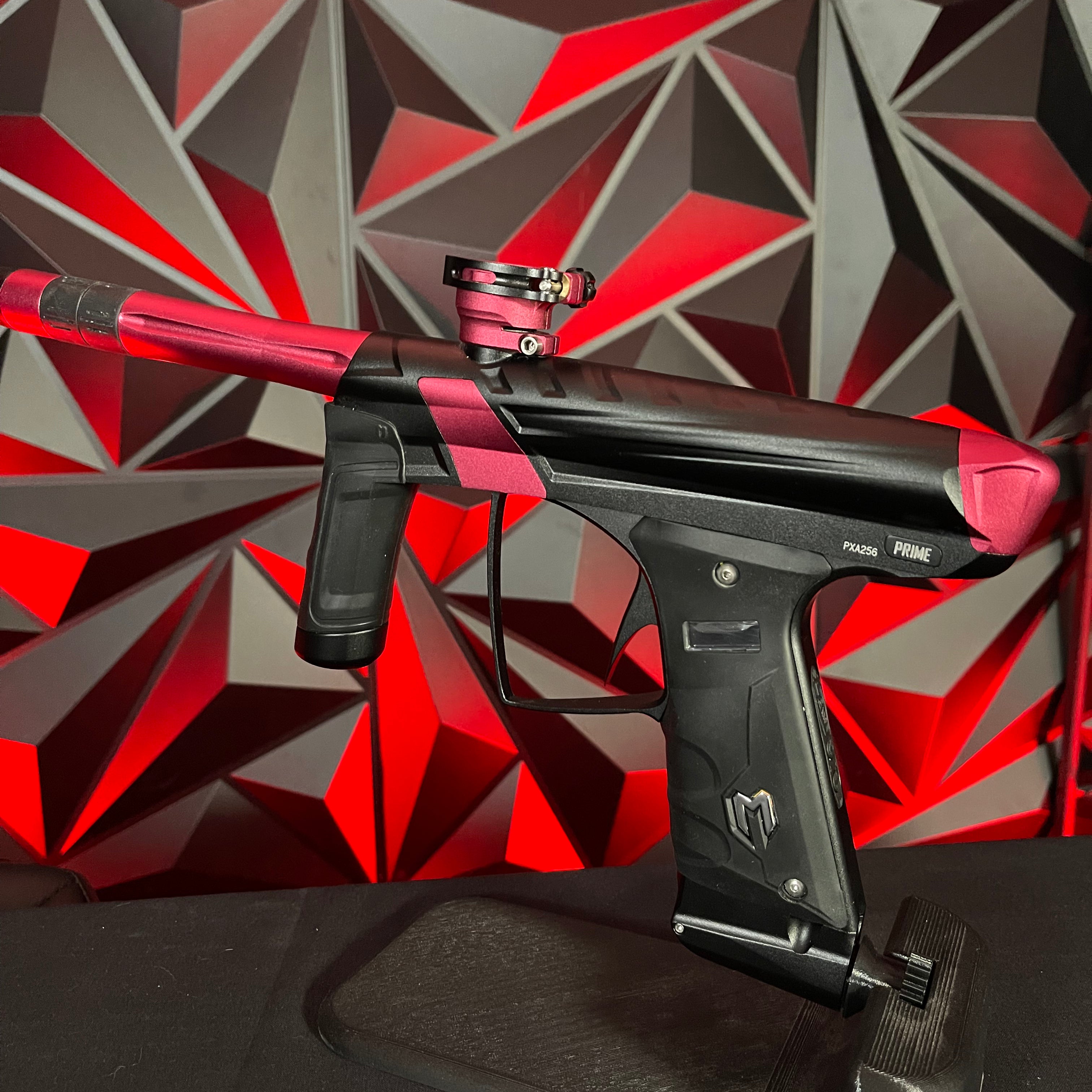 Used MacDev Prime XTS Paintball Gun - Dust Black / Dust Red