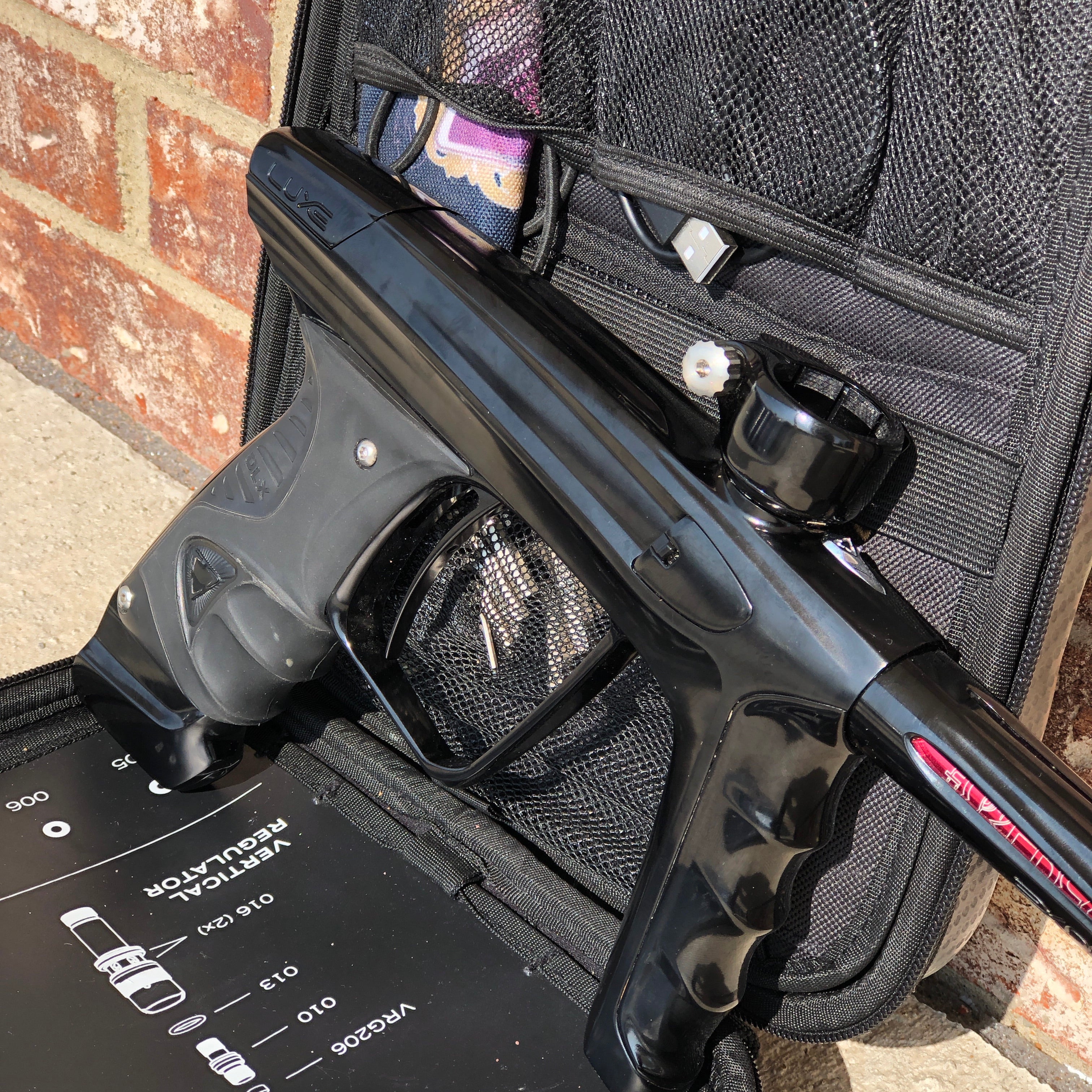 Used DLX Luxe X Paintball Gun - Polished Black