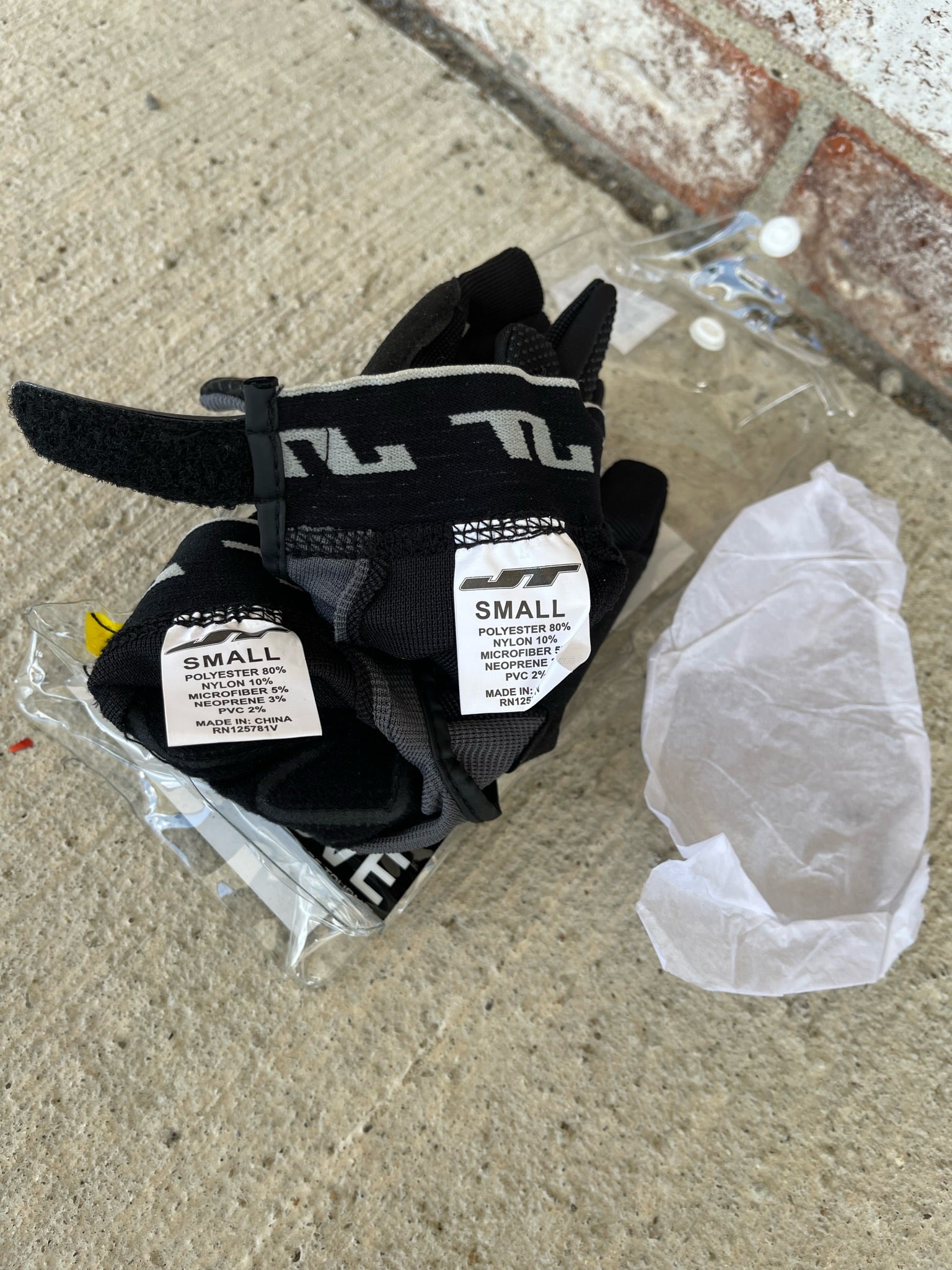 Used JT Tournament Paintball Glove - Black/Grey - Small