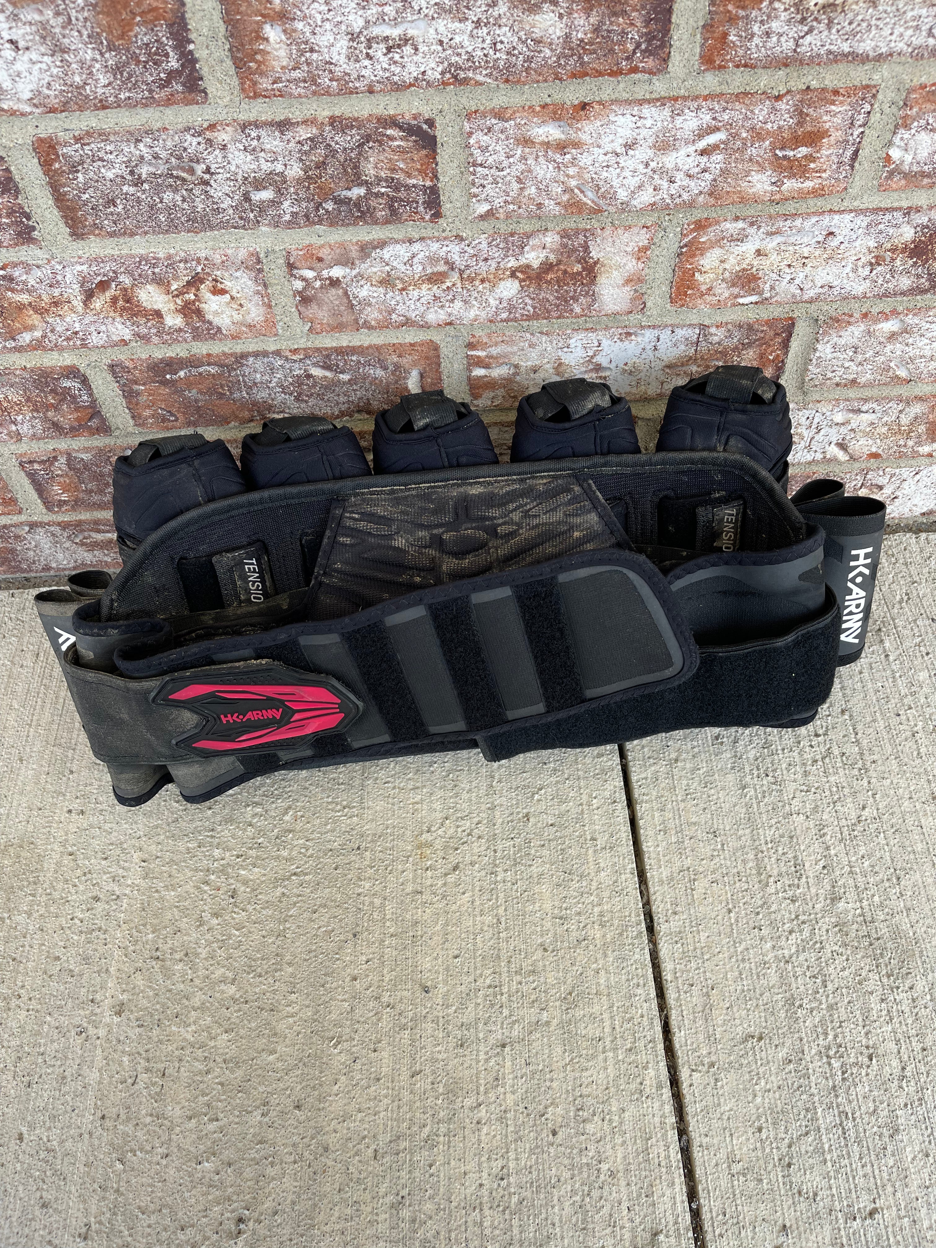Used HK Army Zero G 5 + 8 Paintball Pod Pack- Black/Red
