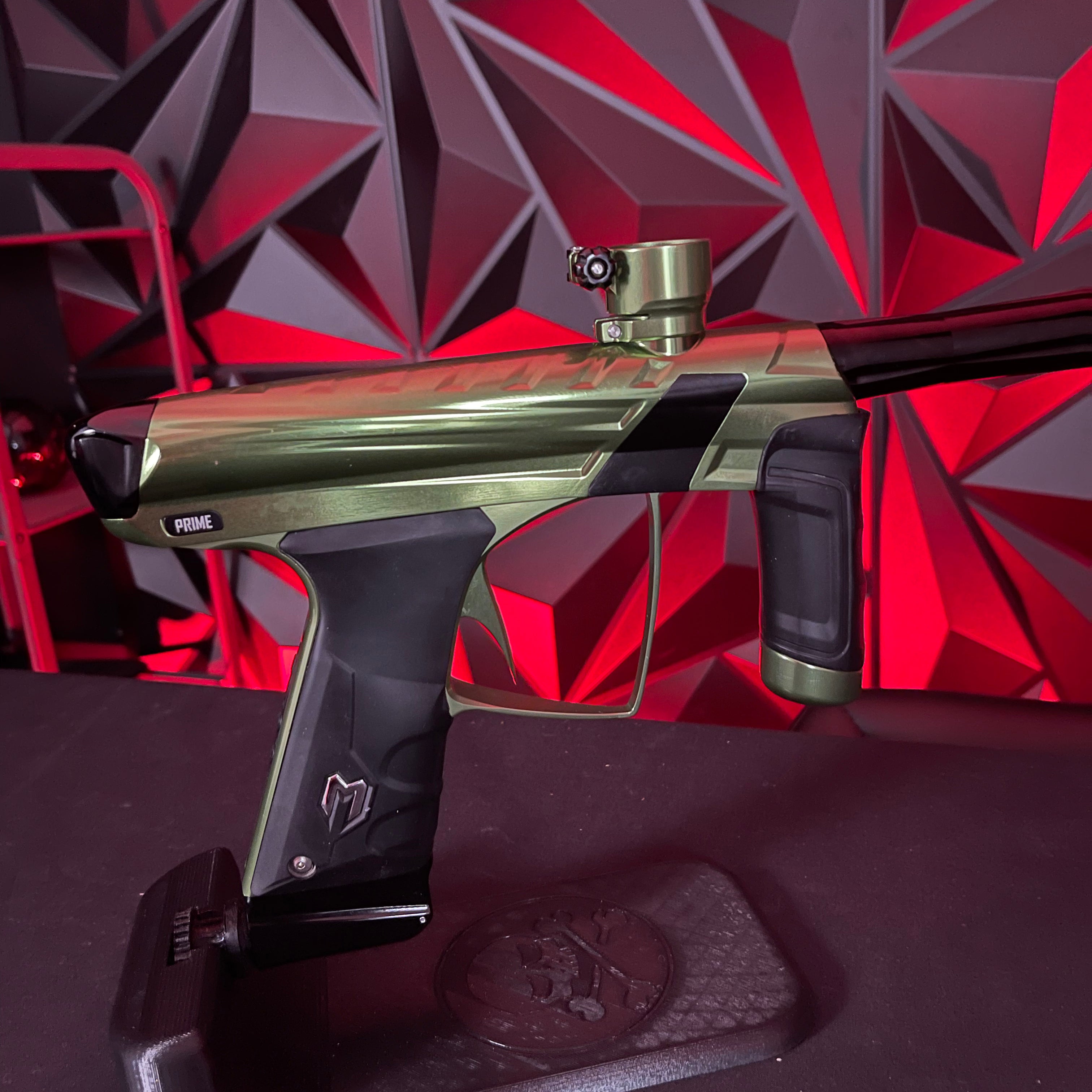 Used MacDev Prime XTS Paintball Gun - Polished Olive