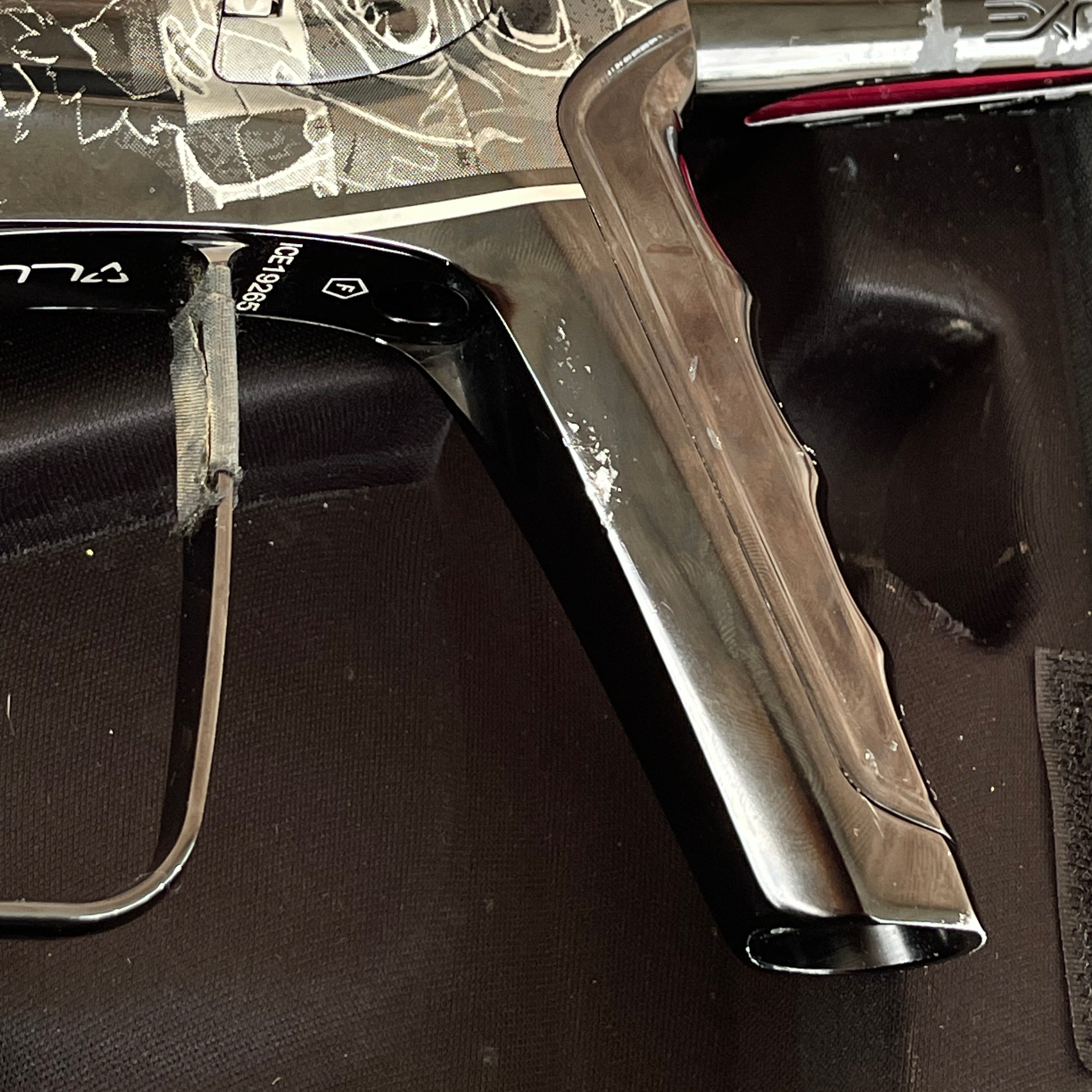 Used DLX Luxe Ice Paintball Gun - Black w/ Laser Engraving