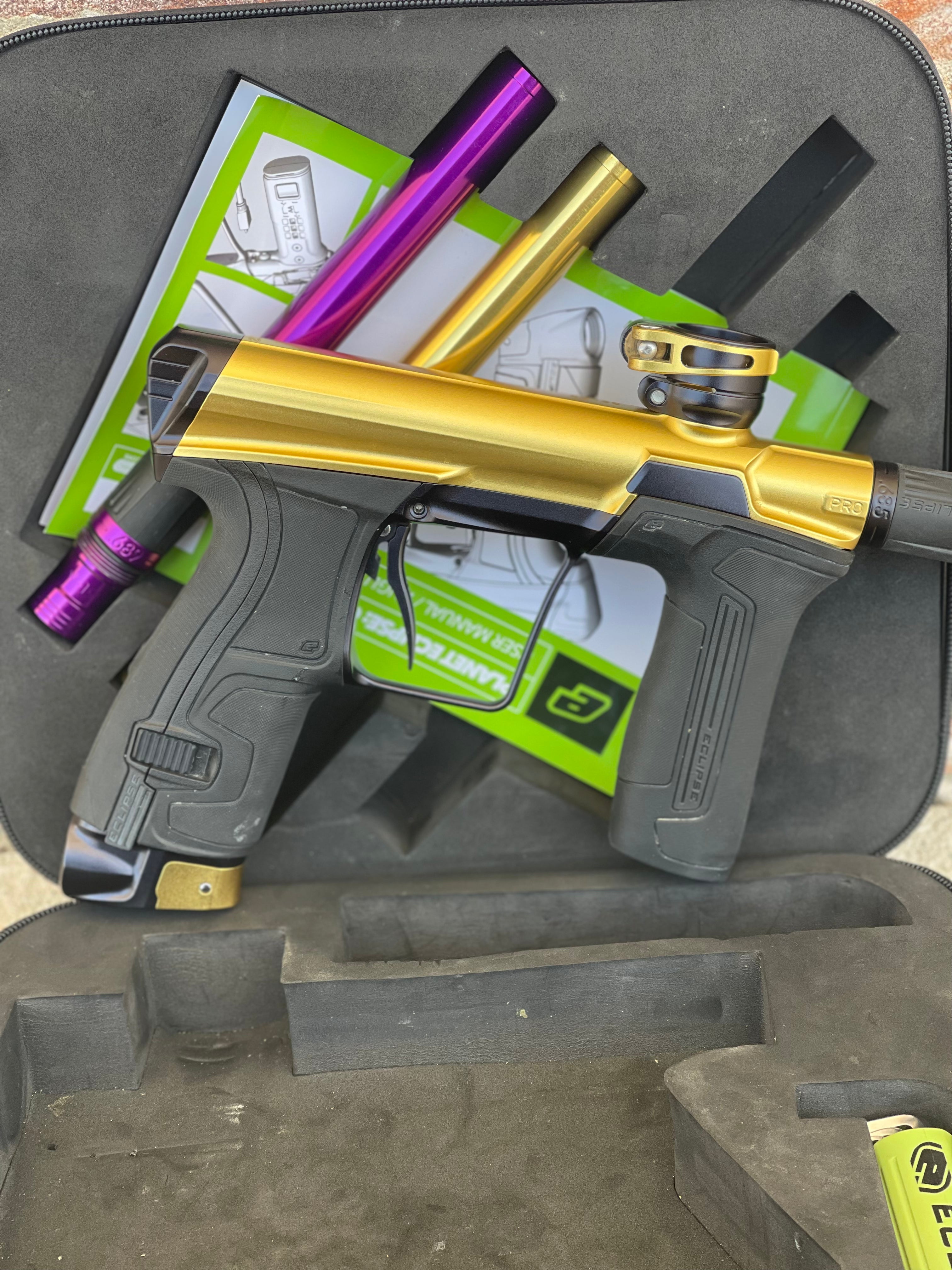 Used Planet Eclipse CS2 Pro Paintball Gun - Gold/Black