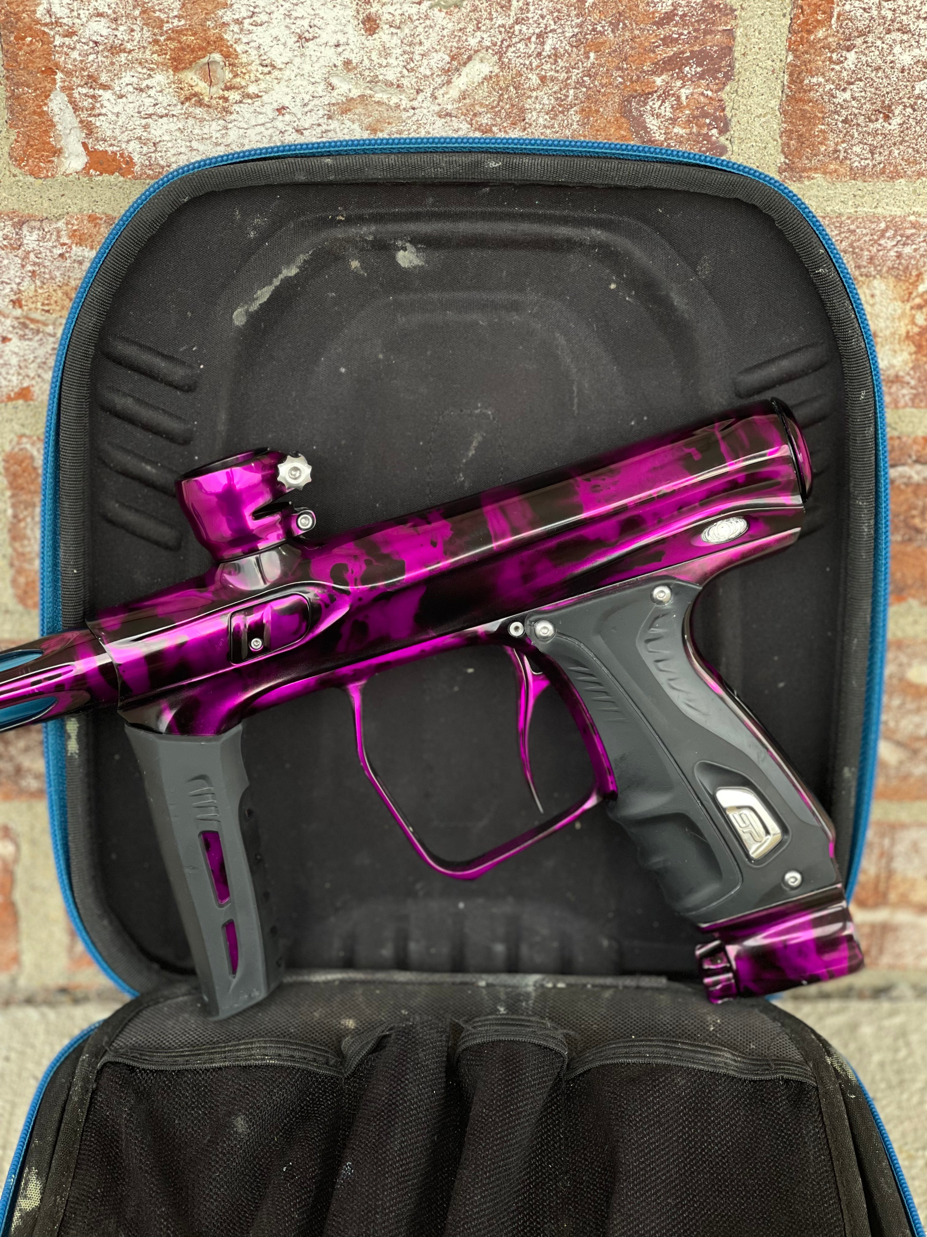 Used Shocker XLS Paintball Gun - Purple Acid Wash