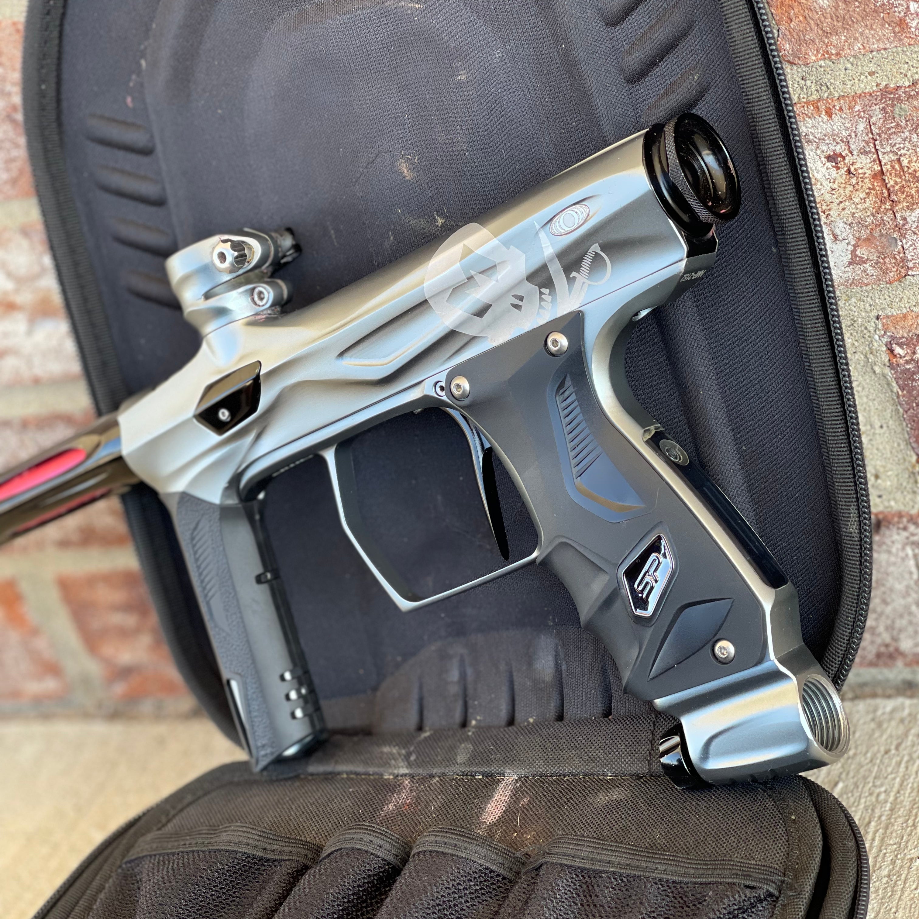 Used Shocker Amp Paintball Gun - LE Pewter Mutiny (Laser Engraved)