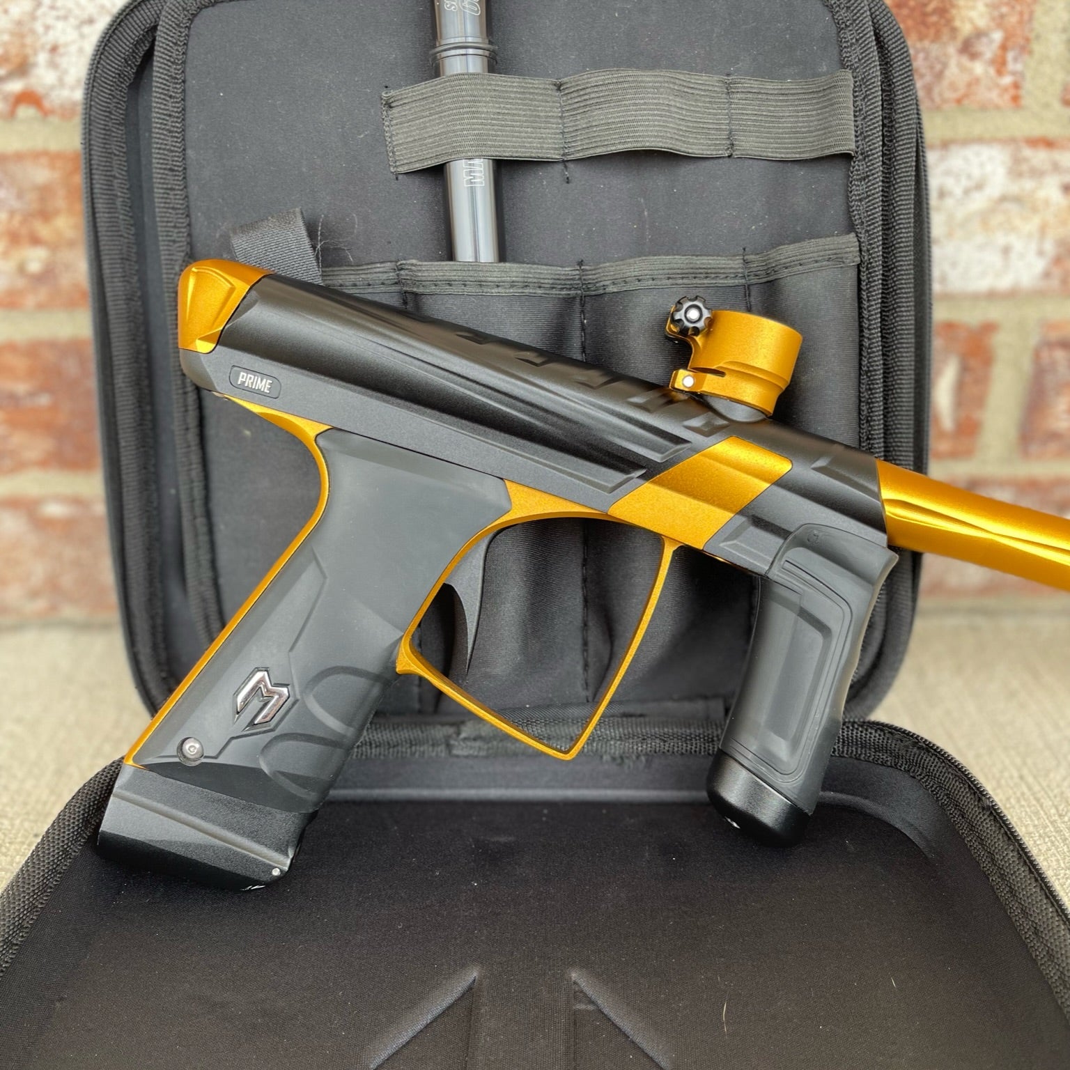 Used MacDev Prime XTS Paintball Gun - Dust Black/Gold