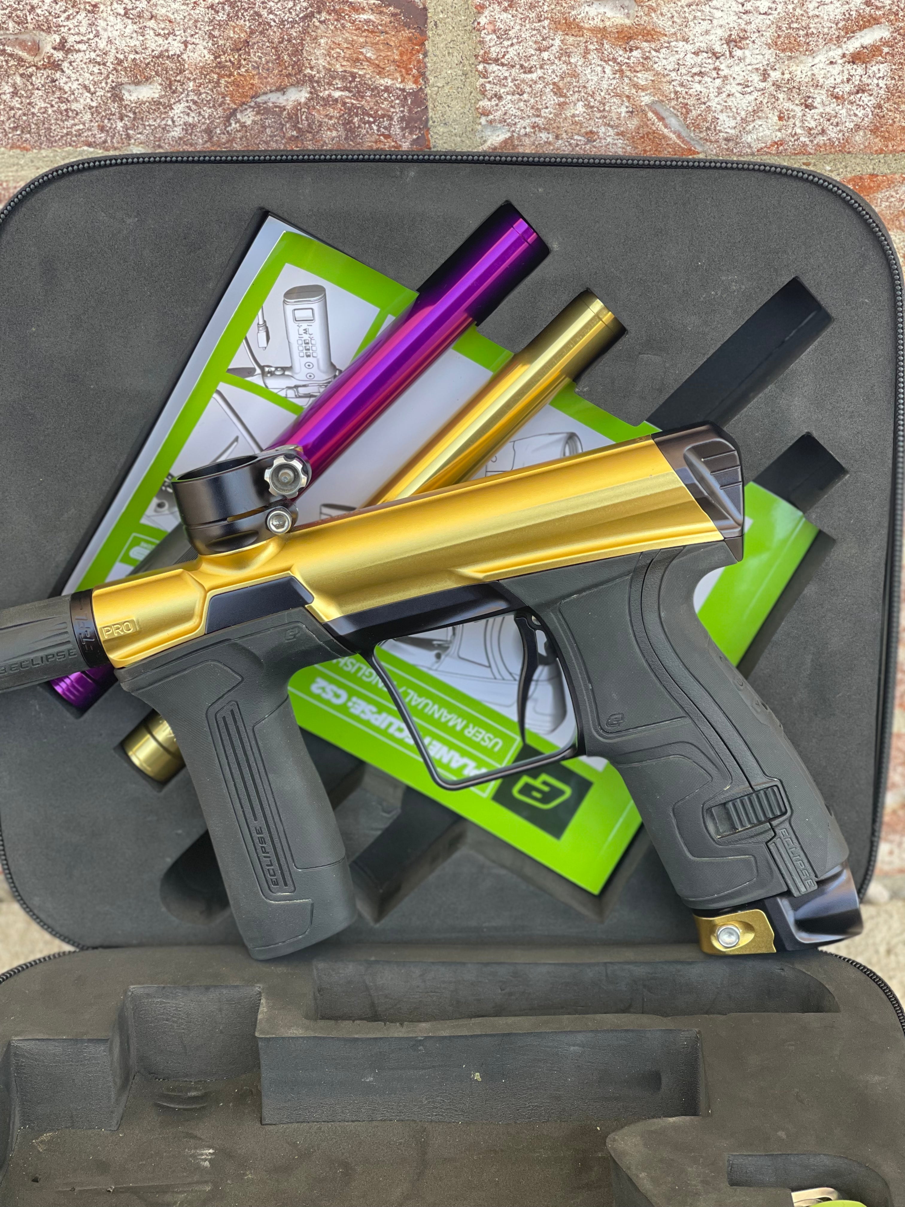 Used Planet Eclipse CS2 Pro Paintball Gun - Gold/Black