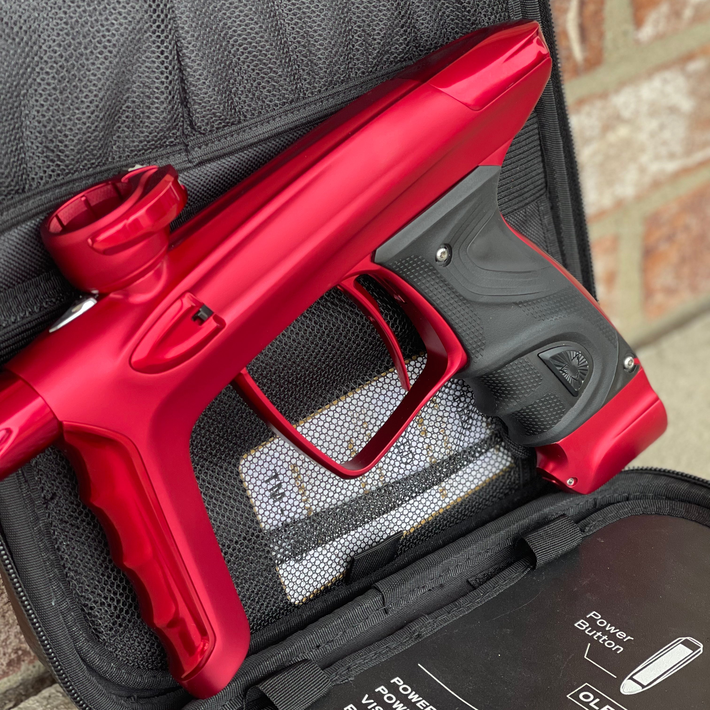 Used DLX Luxe TM40 Paintball Gun - Dust Red / Gloss Red