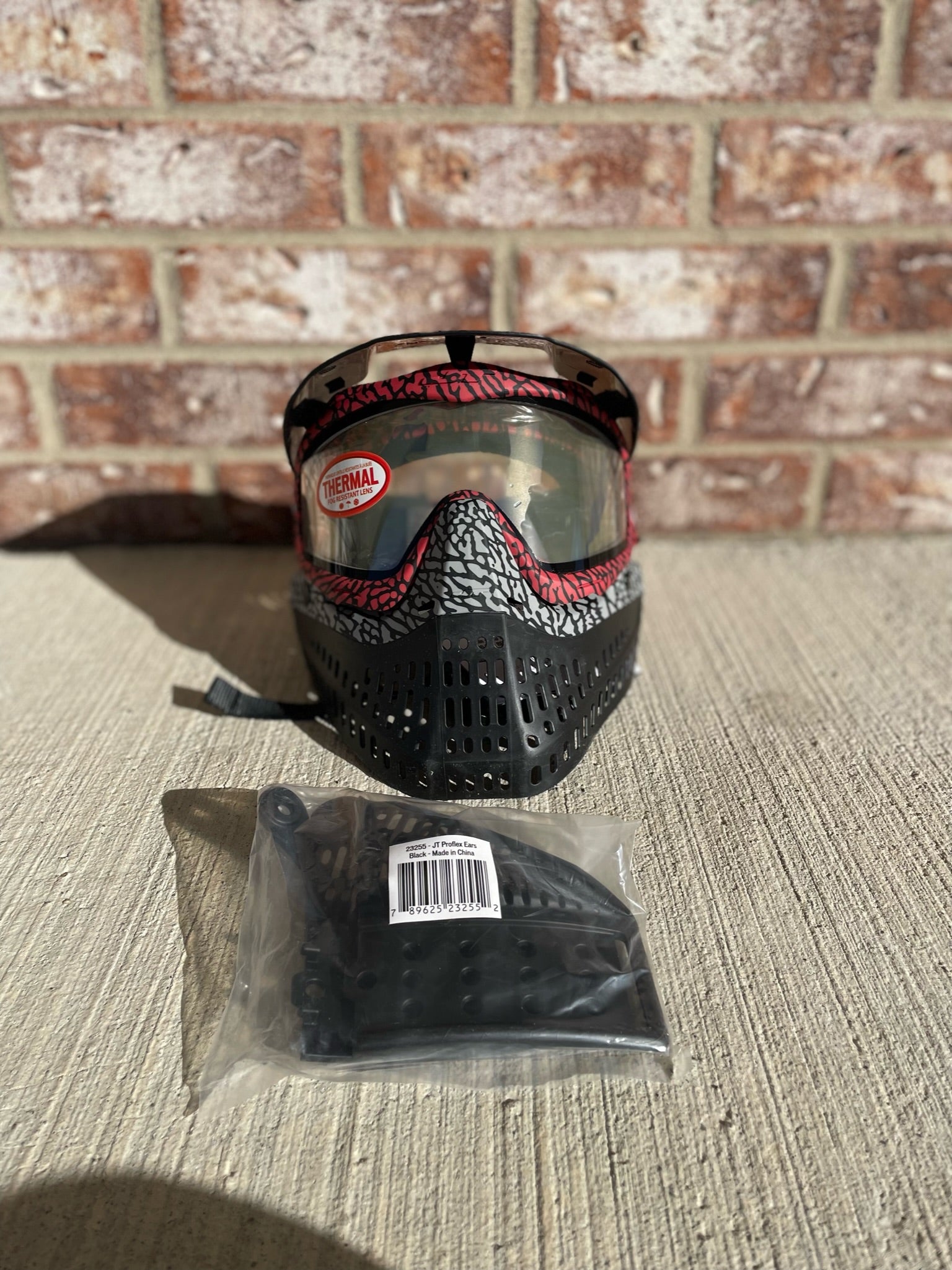 Used JT Proflex Paintball Mask - LE BNIB w/ Black Spare Ears