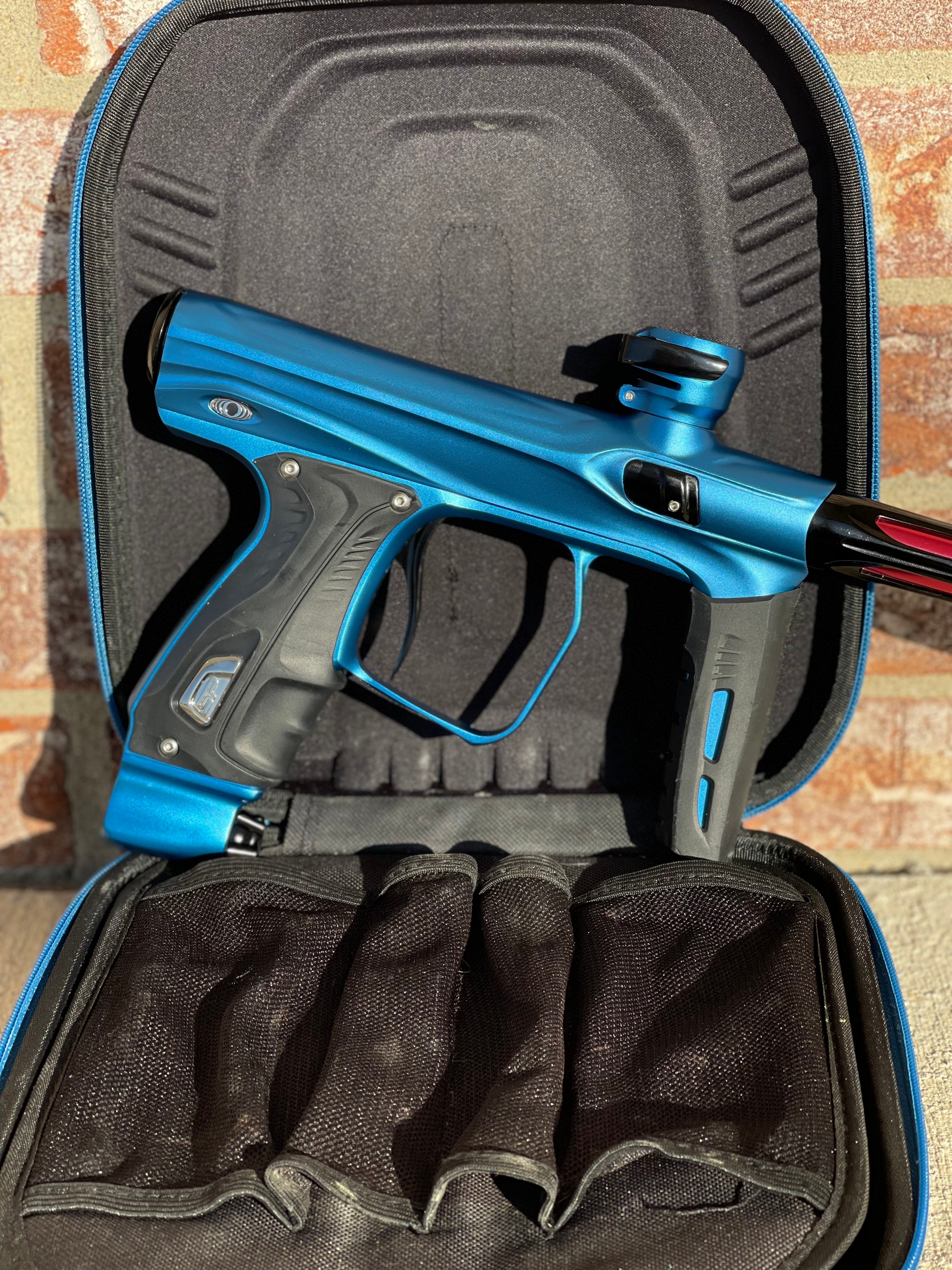 Used Shocker XLS Paintball Gun - Blue/Black