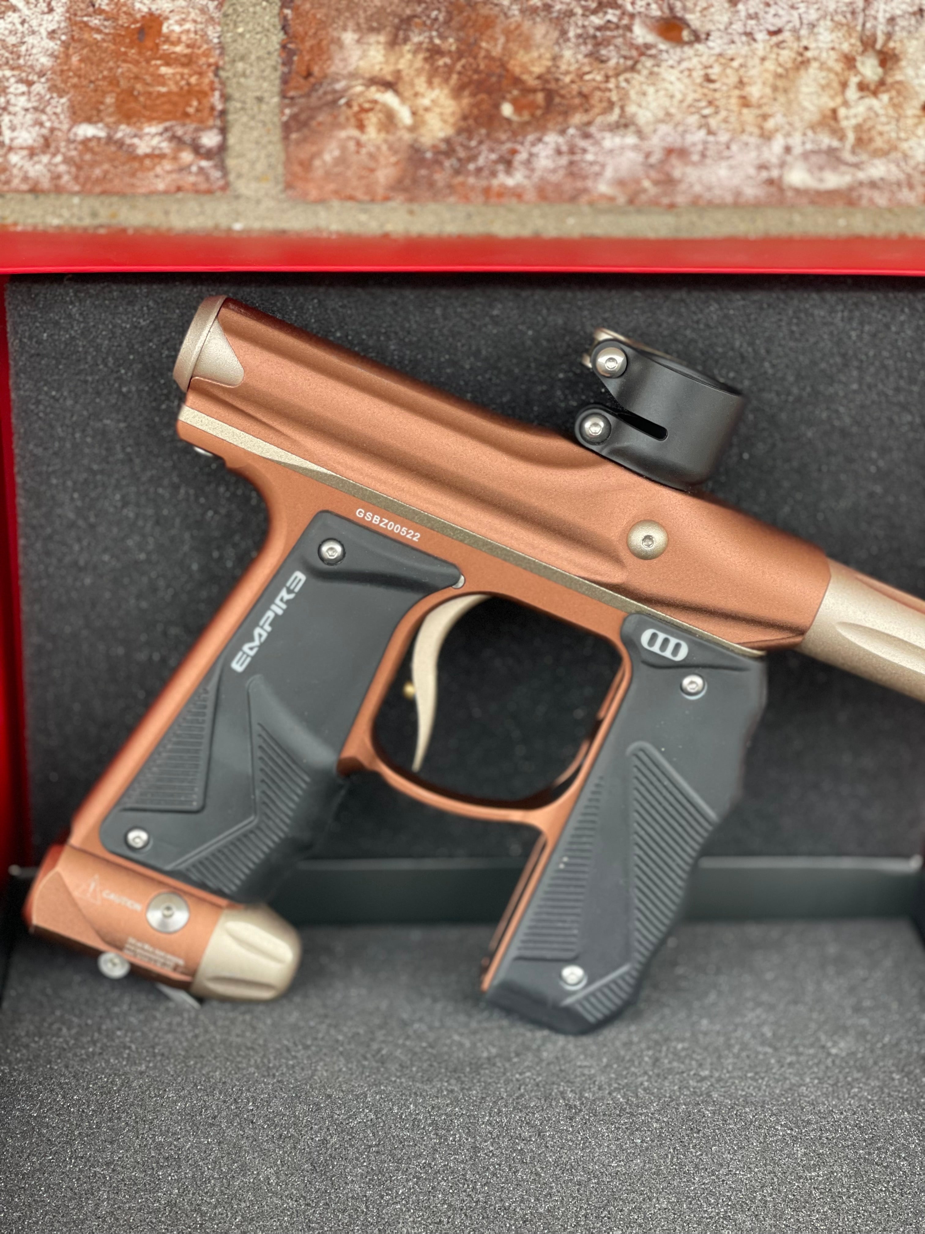 Used Empire Mini GS Paintball Gun- Bronze/Tan