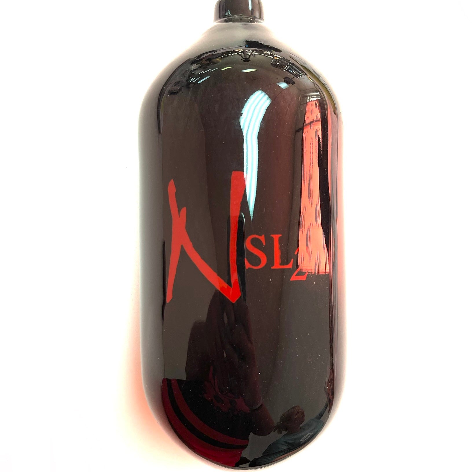 Ninja SL2 77/4500 Paintball Tank BOTTLE ONLY - Black/Red