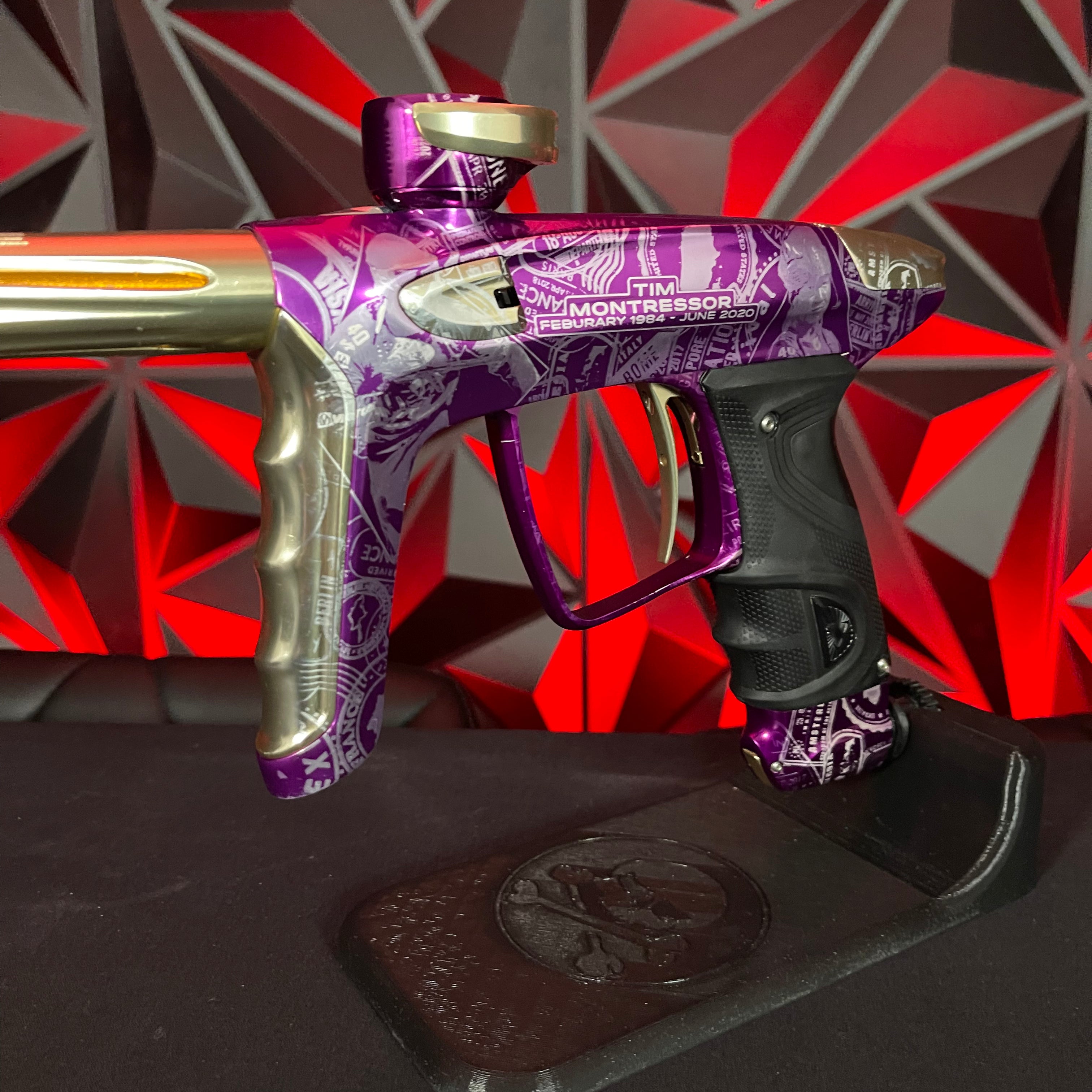 Used DLX Luxe TM40 Paintball Gun - LE Commemorative Edition Purple/Gold **Misprint**