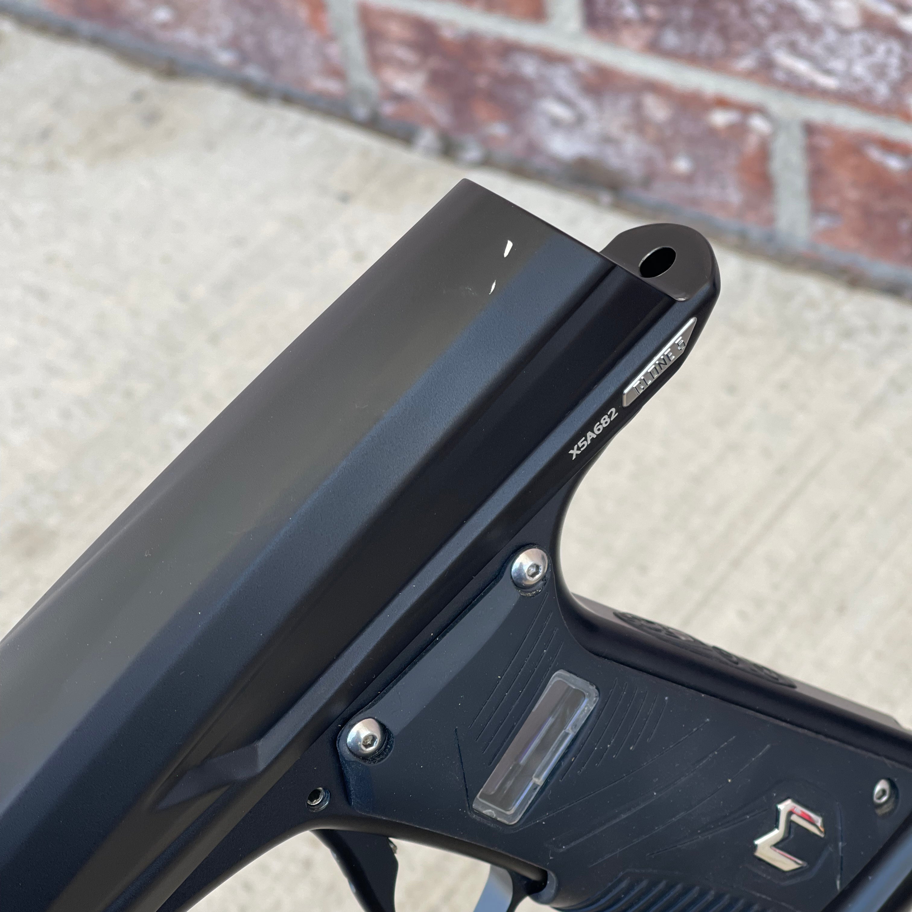 Used MacDev Clone 5S Paintball Gun - Dust Black/Red with Infinity Drive