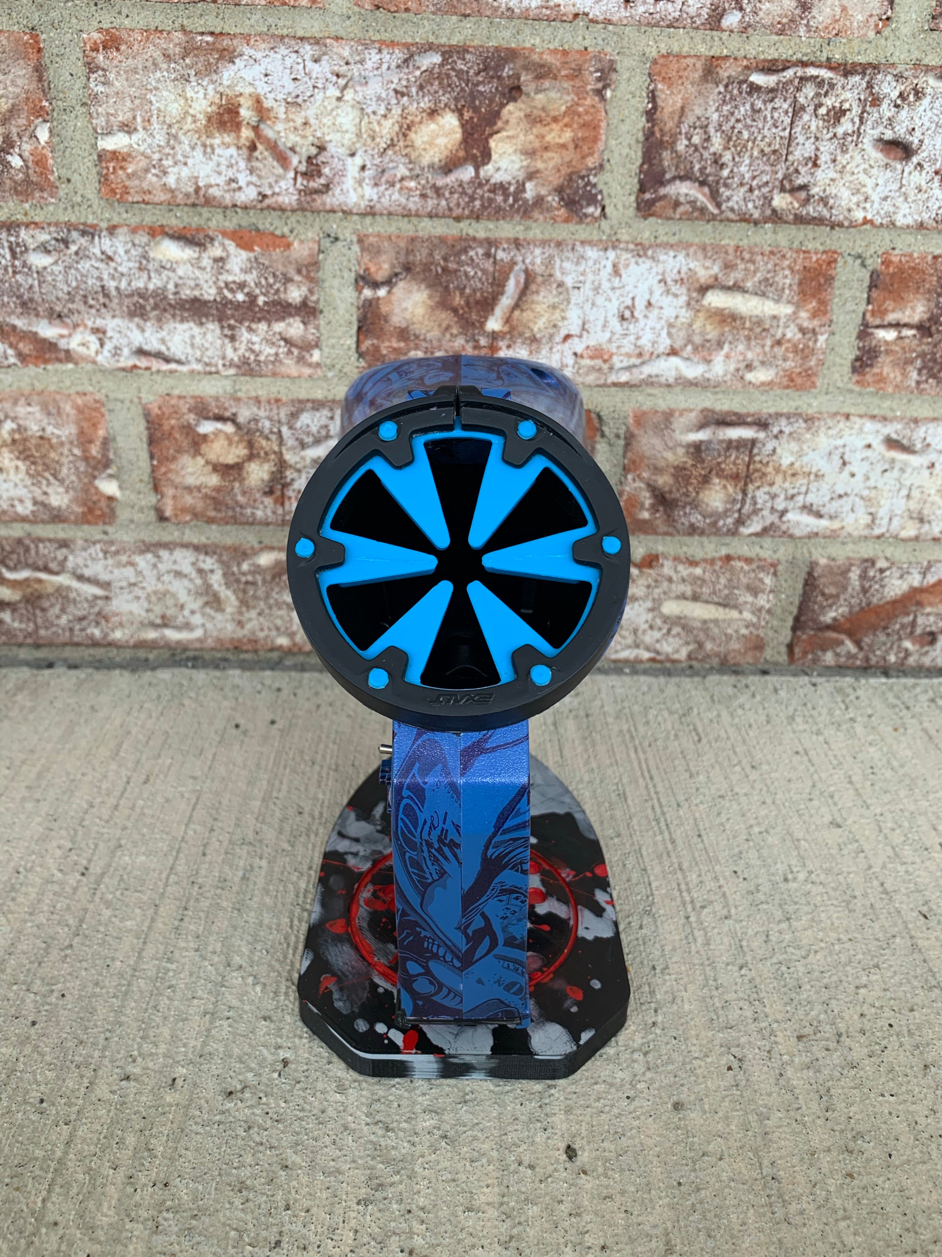 Used JT Revolution Paintball Loader - Blue/ Pruple w/ SpeedFeed