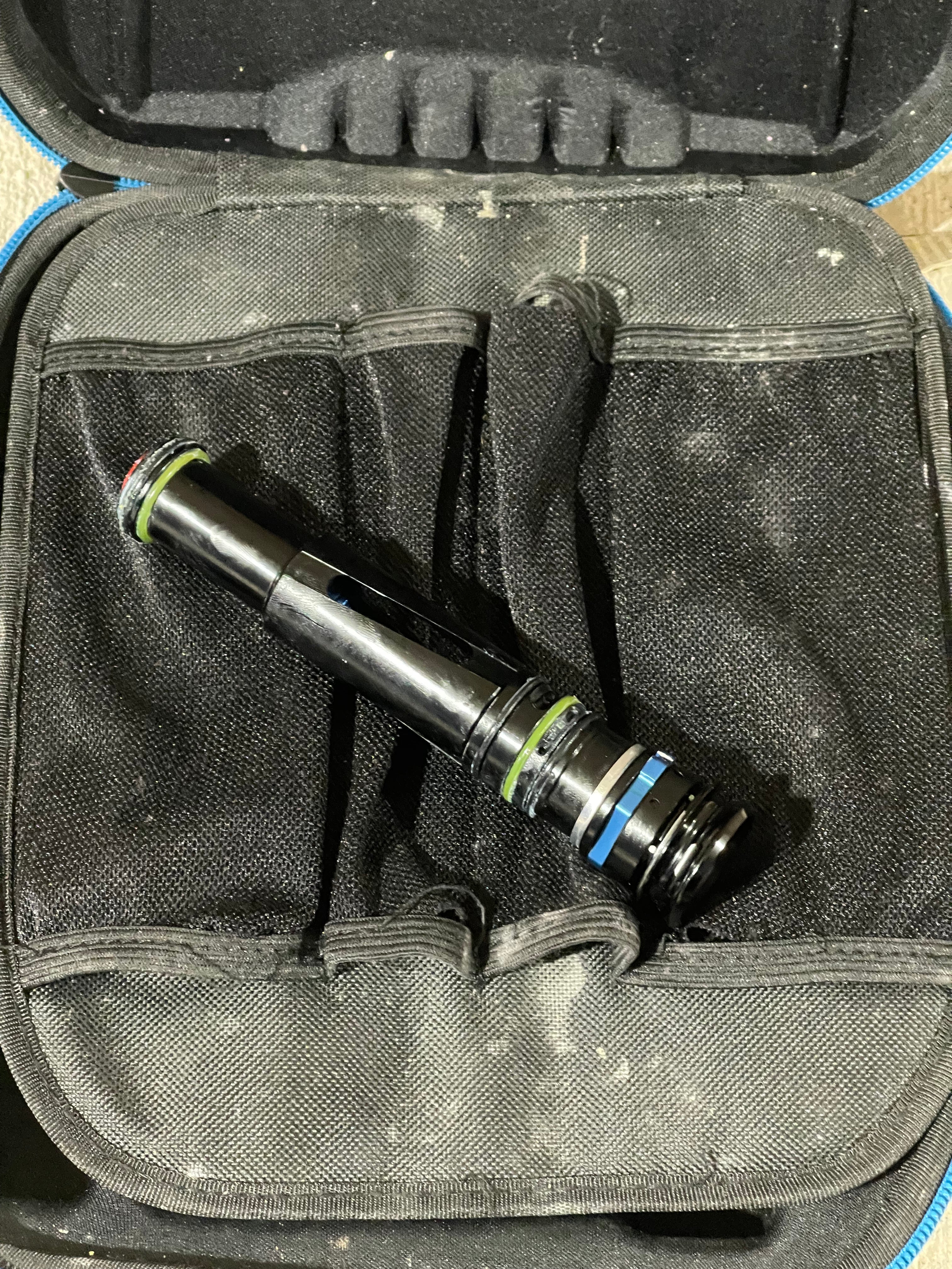 Used Shocker Amp Paintball Gun - Black w/ White Grips