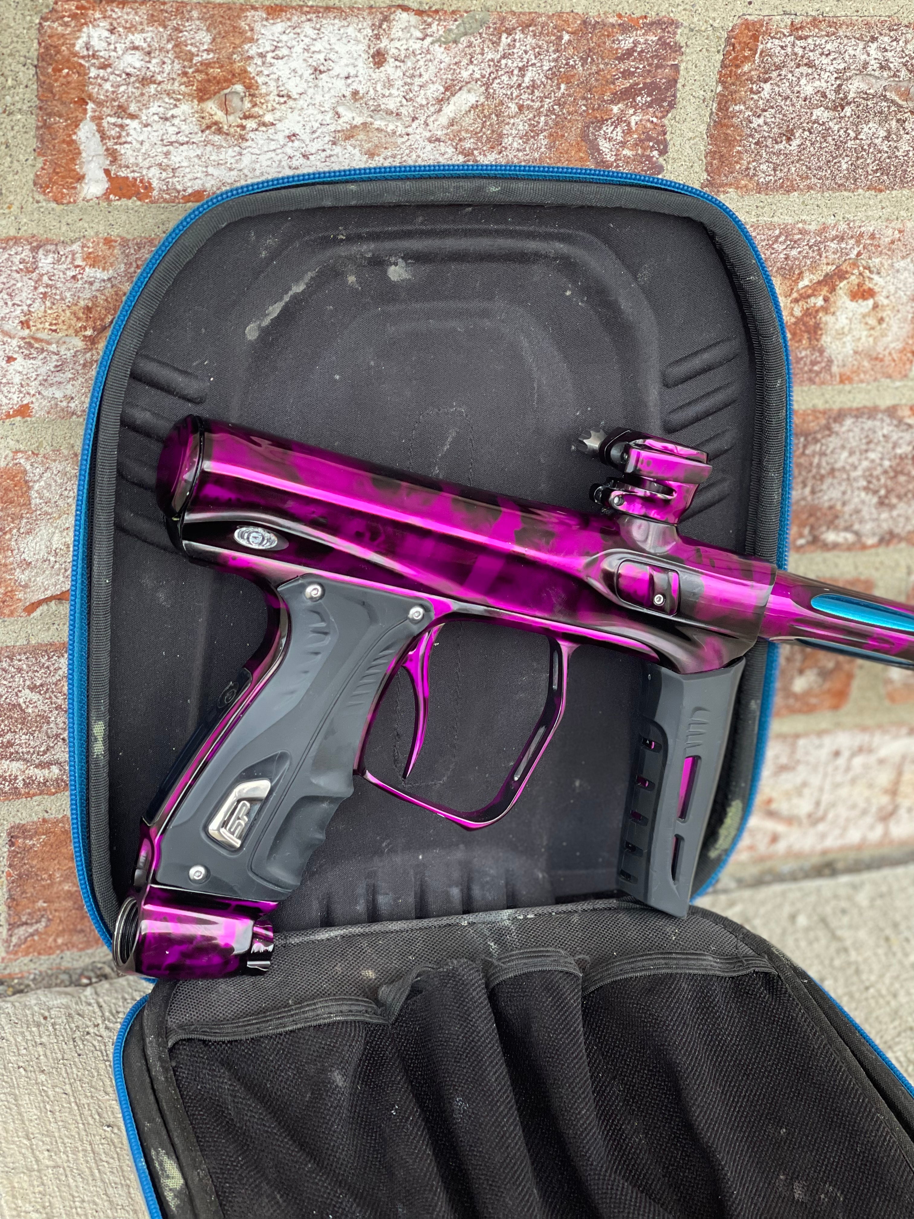 Used Shocker XLS Paintball Gun - Purple Acid Wash
