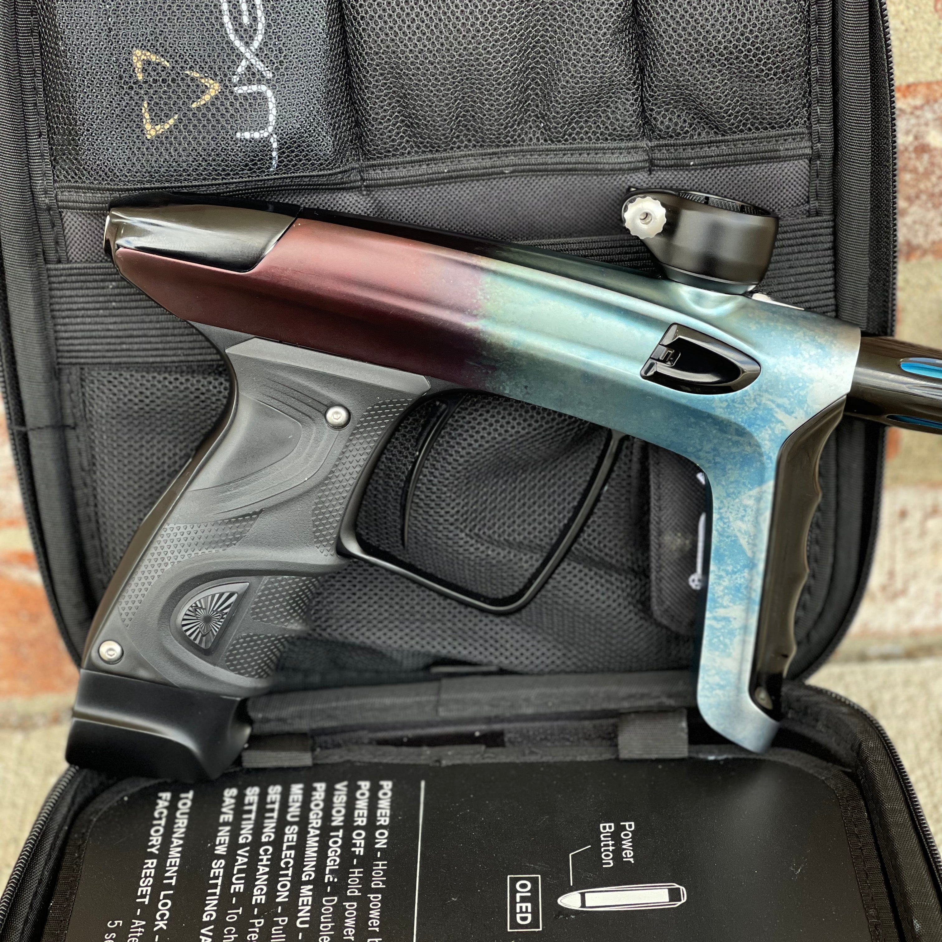Used DLX Luxe TM40 Paintball Gun - Black Ice Fade