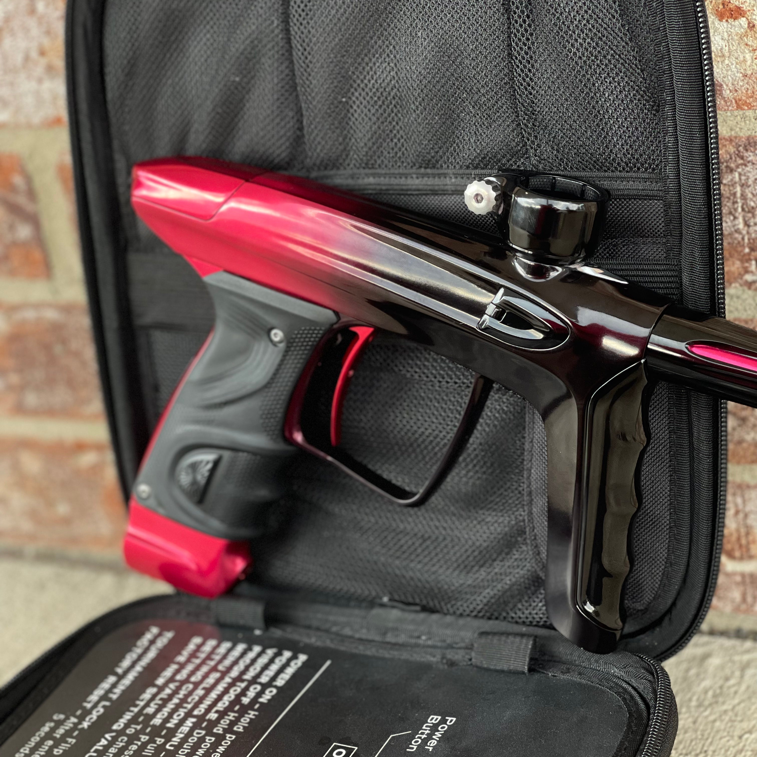 Used DLX Luxe TM40 Paintball Gun - LE Polished Red/Black Fade