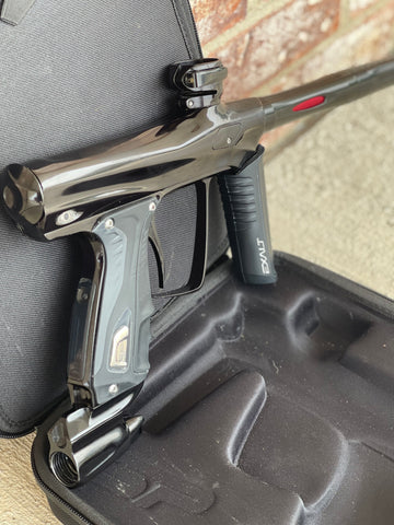 Used Shocker RSX Paintball Gun - Gloss Black w/ Dropback Rail