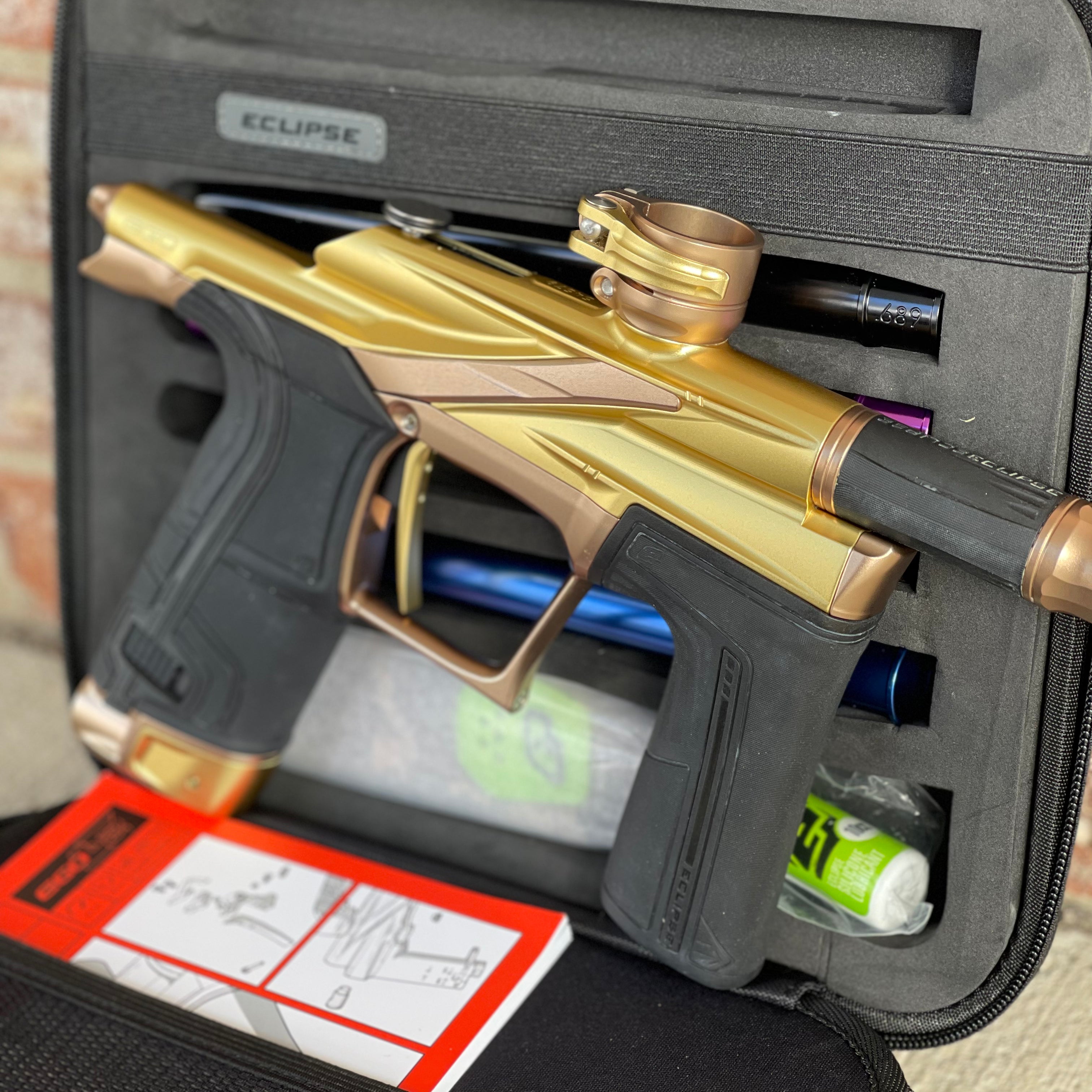 Used Planet Eclipse LV2 Paintball Gun - Crusade w/ 4 s63 Inserts