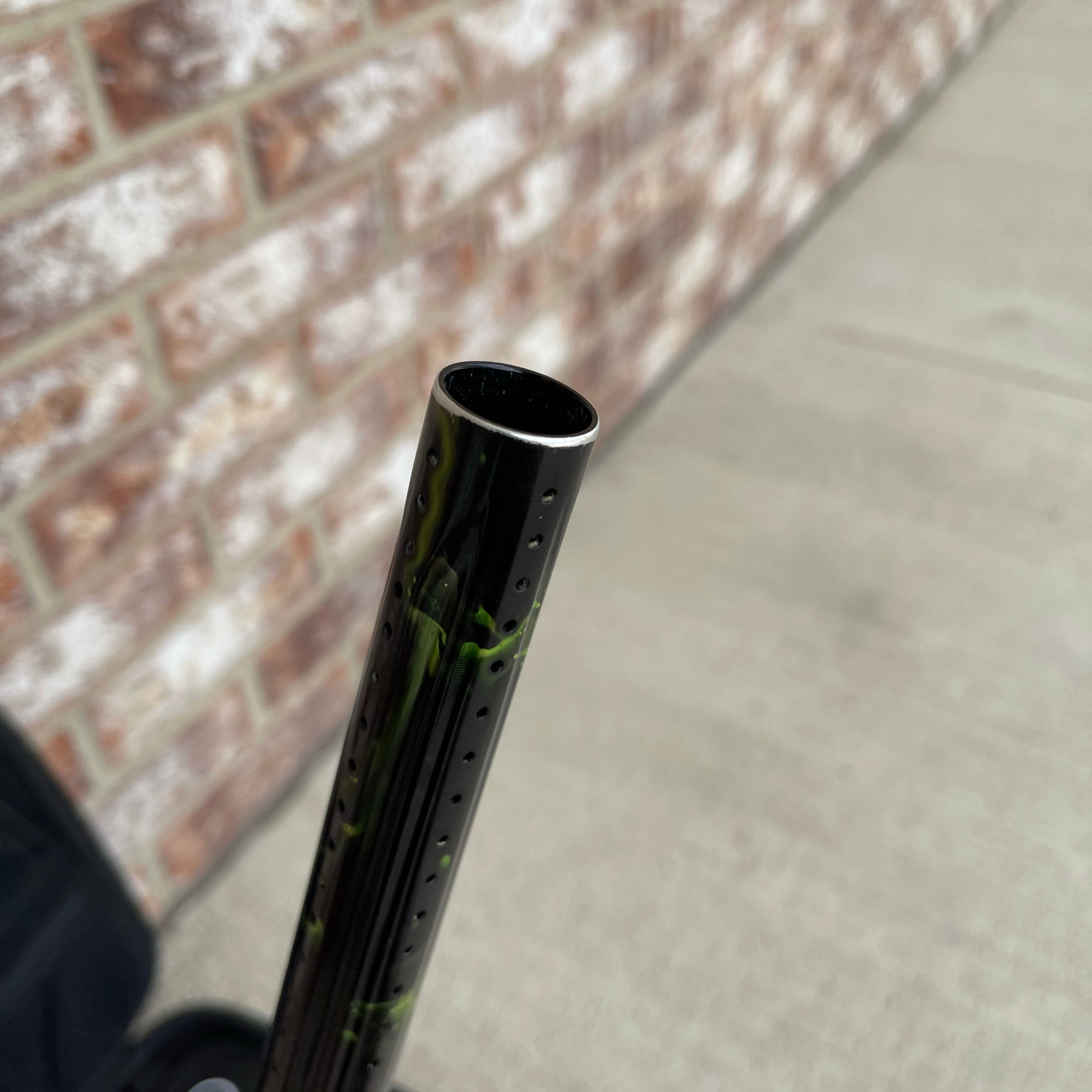 Used DLX Luxe Ice Paintball Gun - Acid Wash Green / Purple