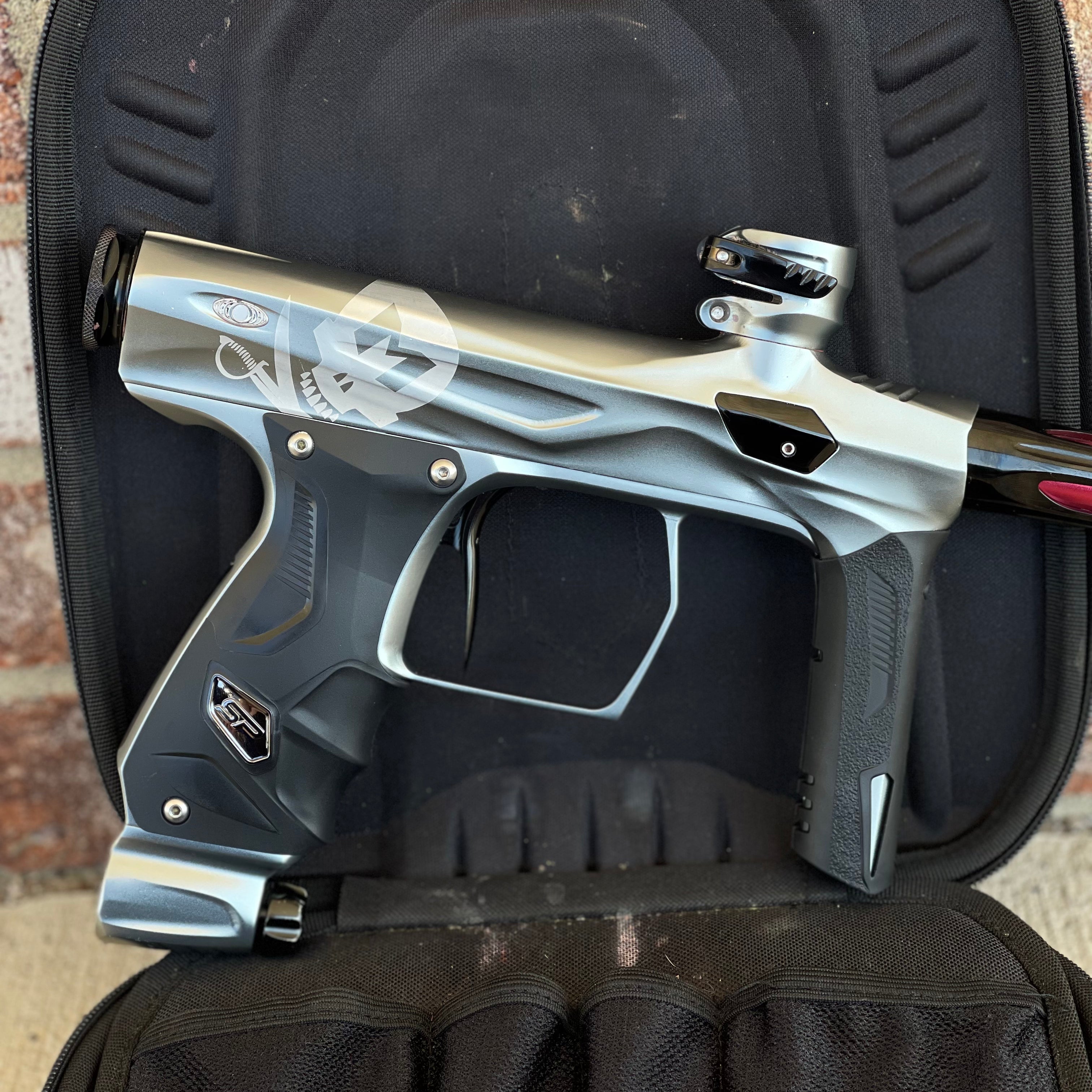 Used Shocker Amp Paintball Gun - LE Pewter Mutiny (Laser Engraved)