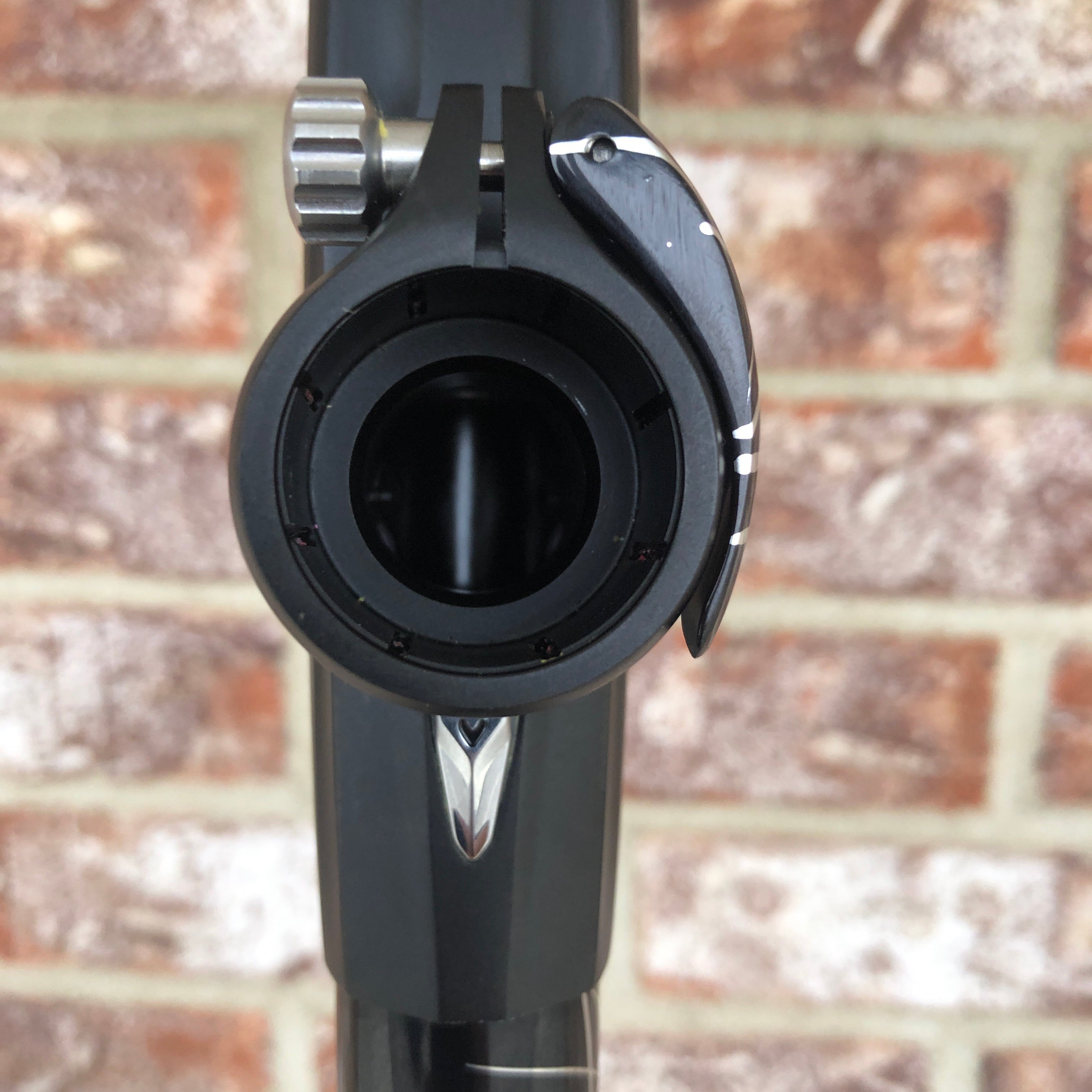 Used DLX Luxe X Paintball Gun - Dust Black w/ Black & Silver Splash Accents