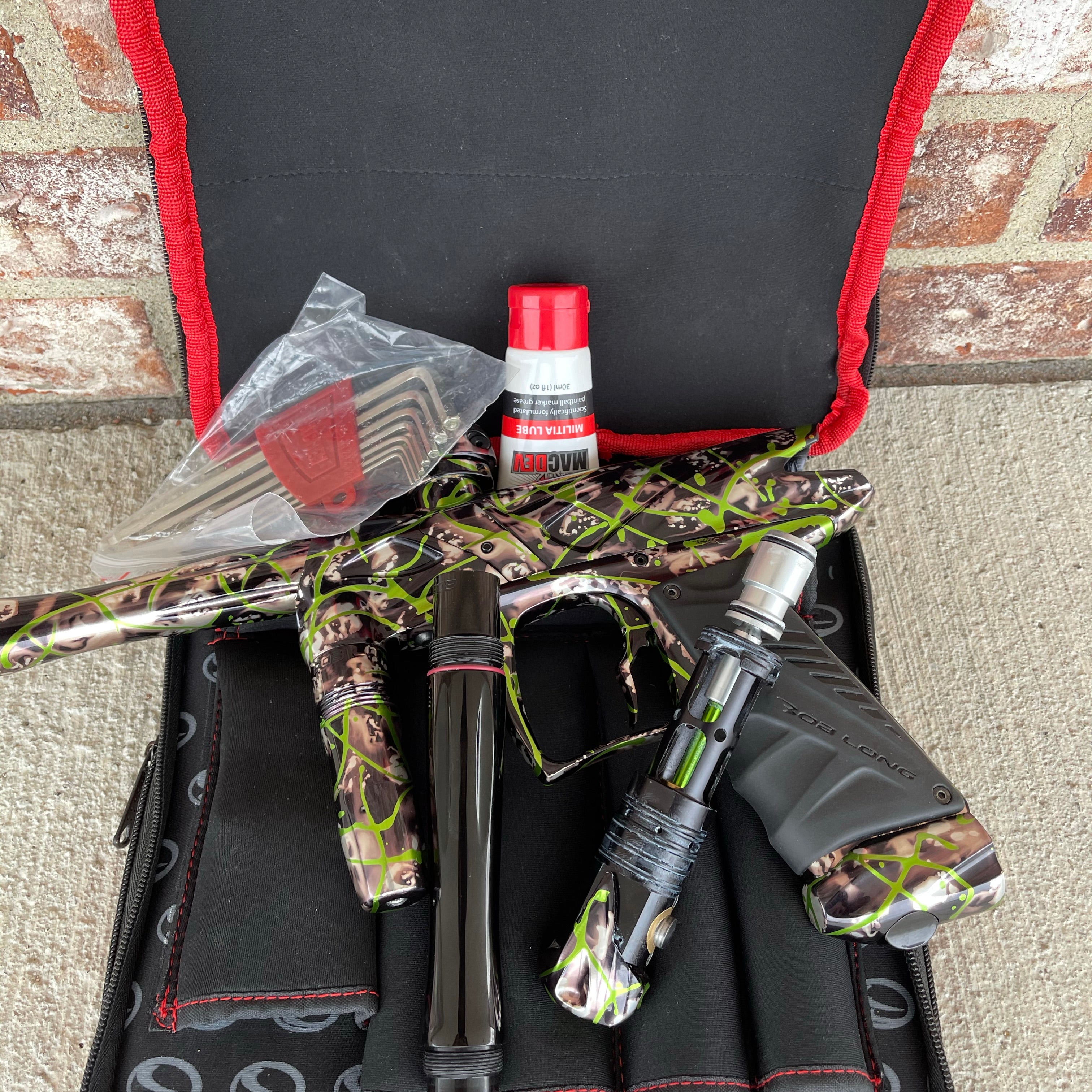 Used Bob Long Onslaught Paintball Gun - Slime Splash