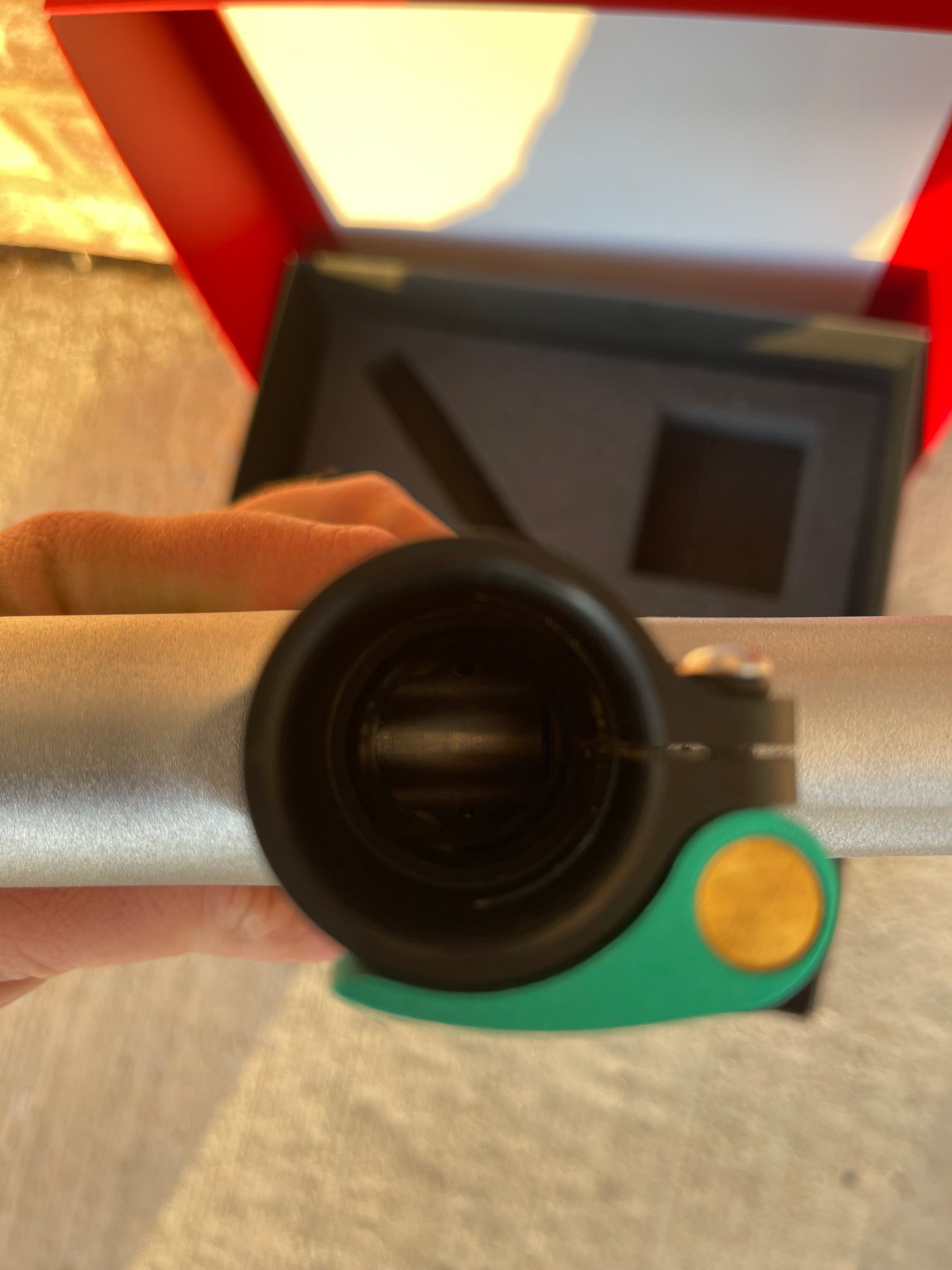 Used Empire Mini GS Paintball Gun - Dust Grey/Teal w/ Redline OLED Board