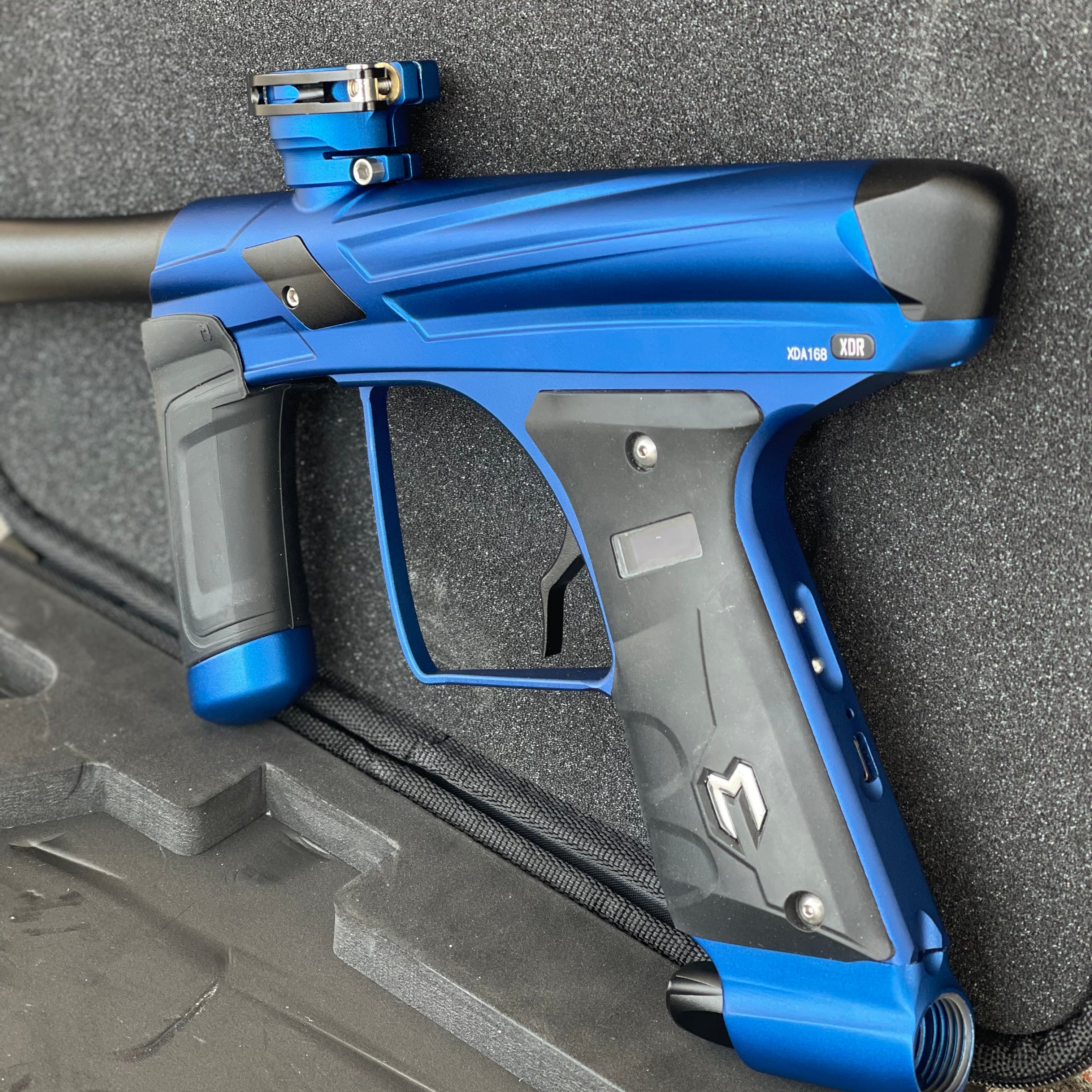 Used Macdev XDR Paintball Gun - Dust Blue with Mech Frame