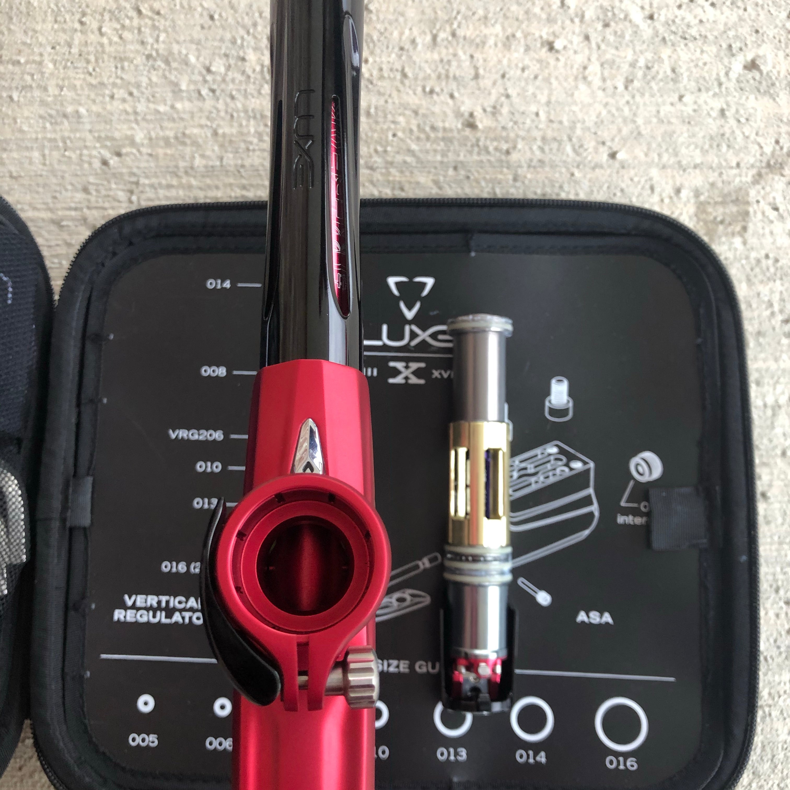 Used DLX Luxe X Paintball Gun - Dust Red