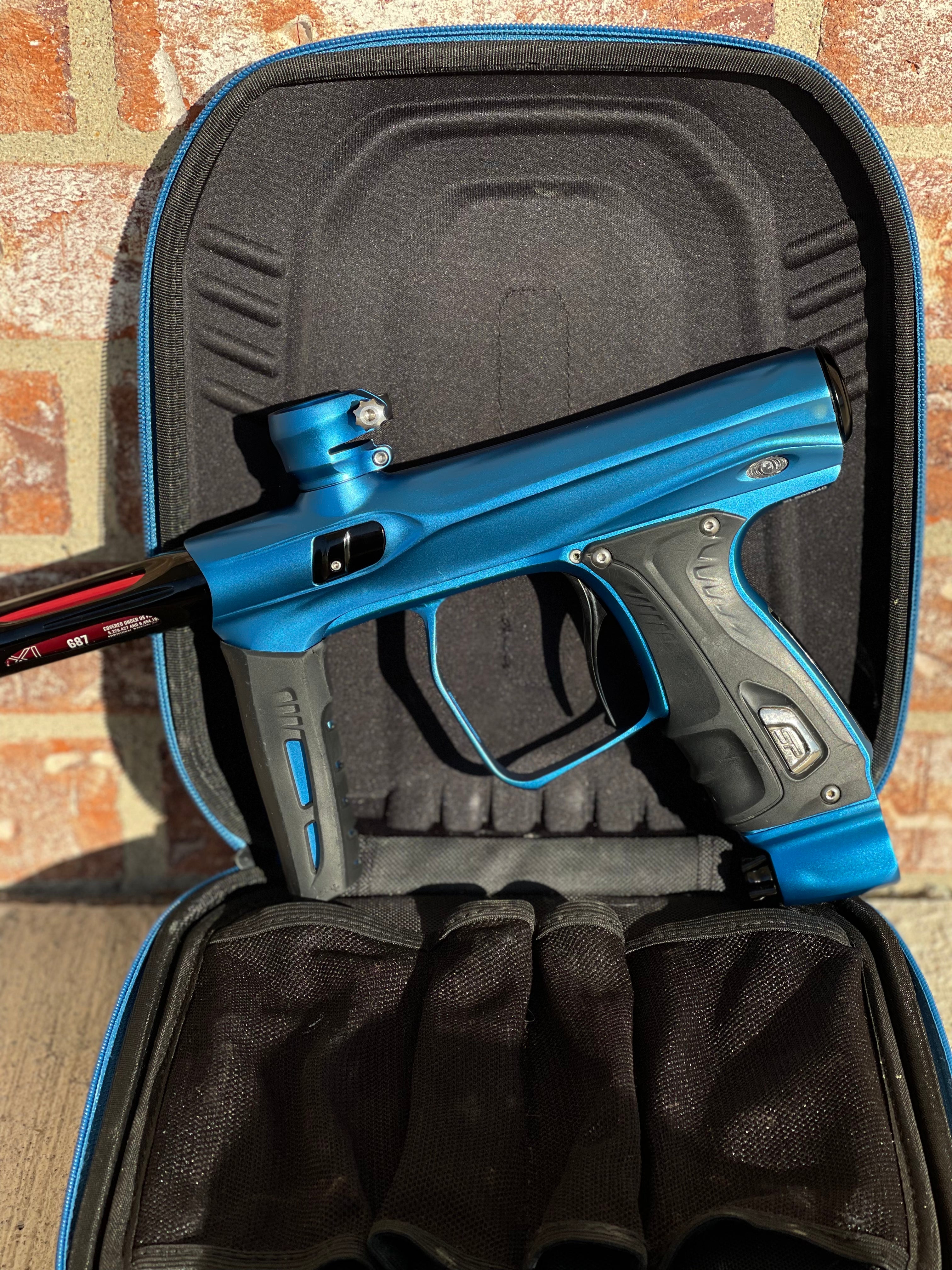 Used Shocker XLS Paintball Gun - Blue/Black