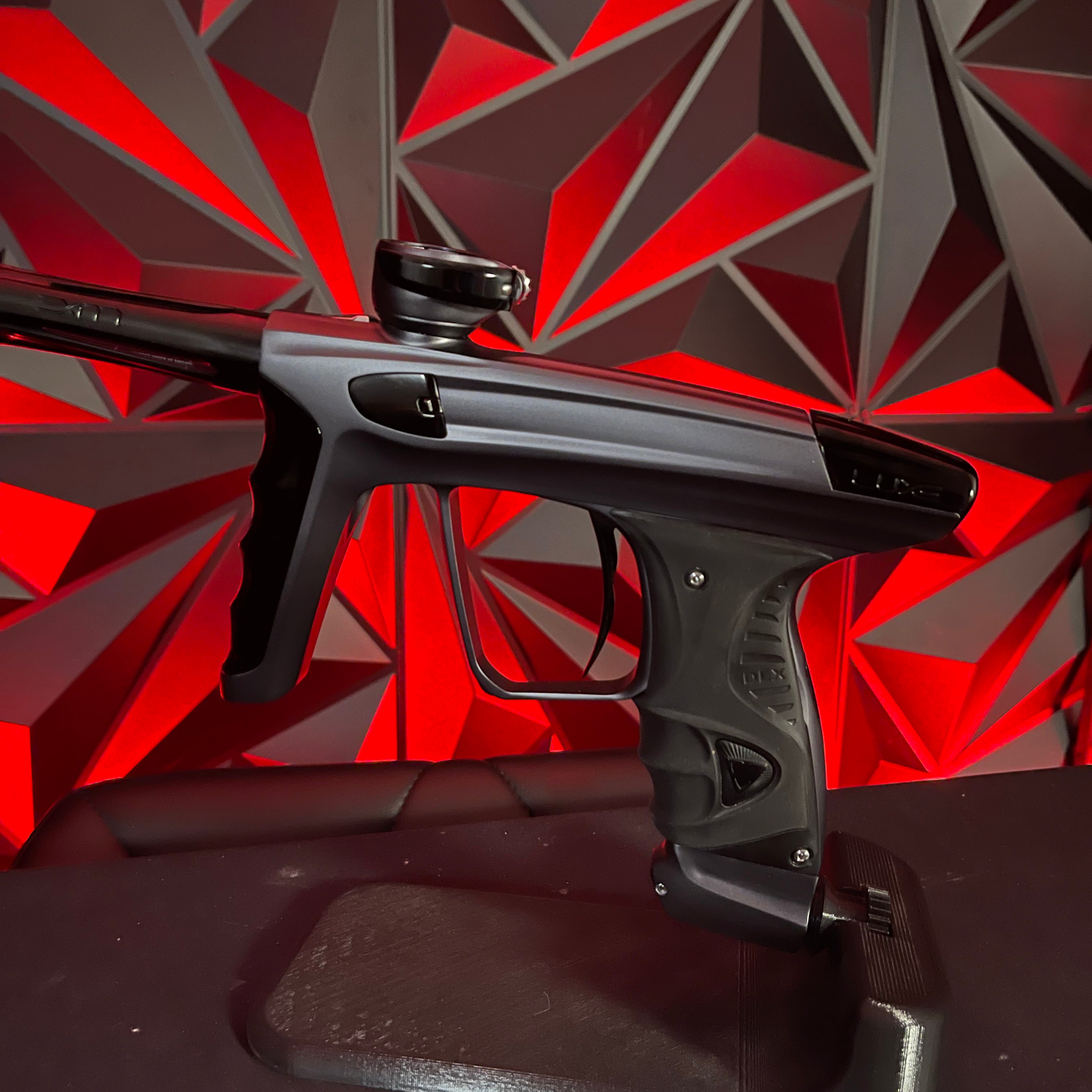 Used DLX Luxe X Paintball Gun - Dust Pewter/ Polished Black Accents