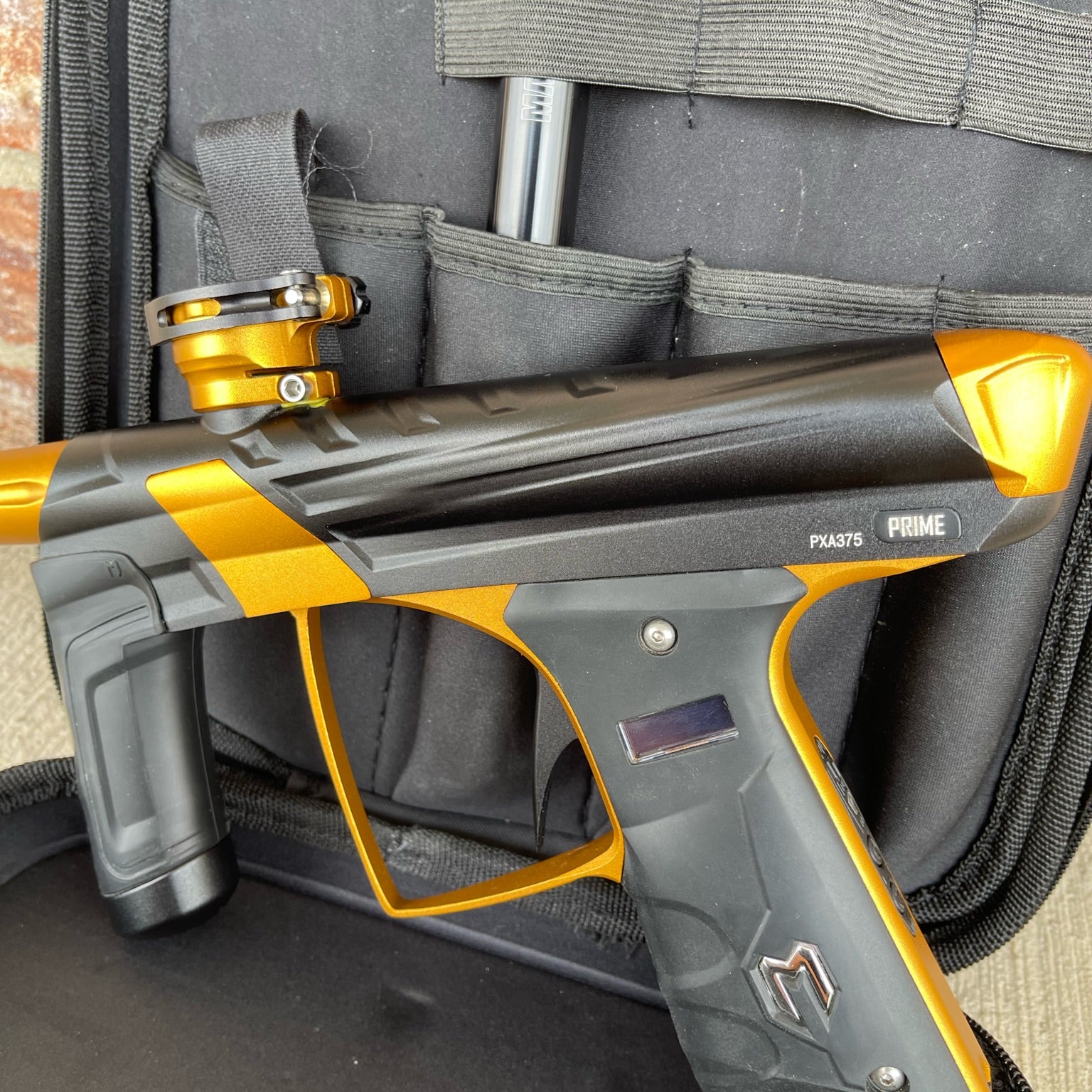 Used MacDev Prime XTS Paintball Gun - Dust Black/Gold