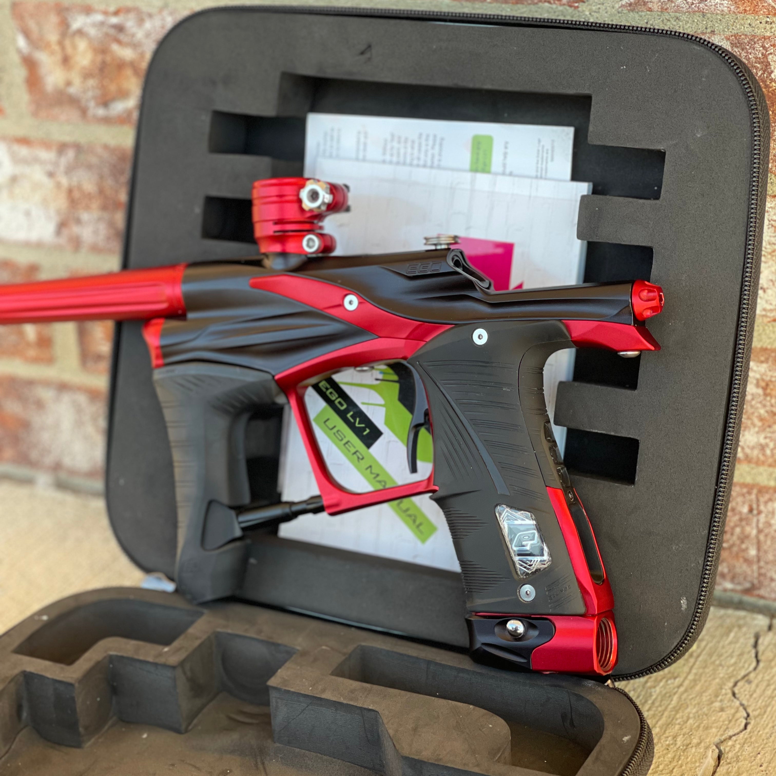 Used Planet Eclipse LV1.1 Paintball Gun - Dark Trooper (Black/Red)