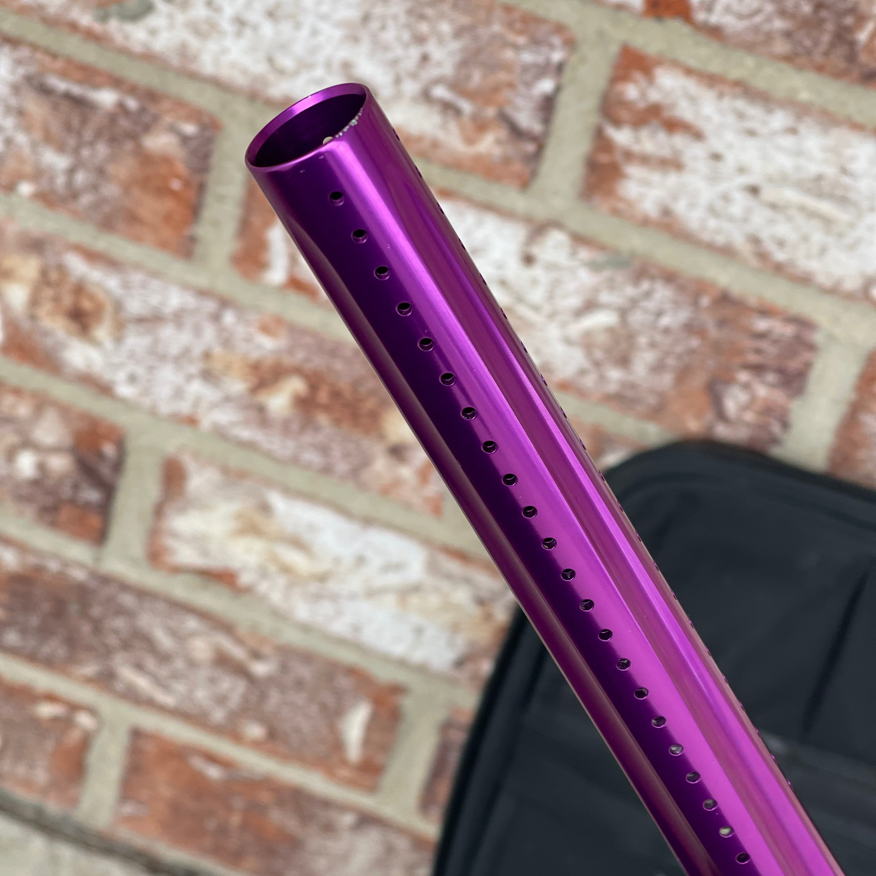 Used DLX Luxe X Paintball Gun - Gloss Purple / Dust Purple w/ Orange Deuce Trigger