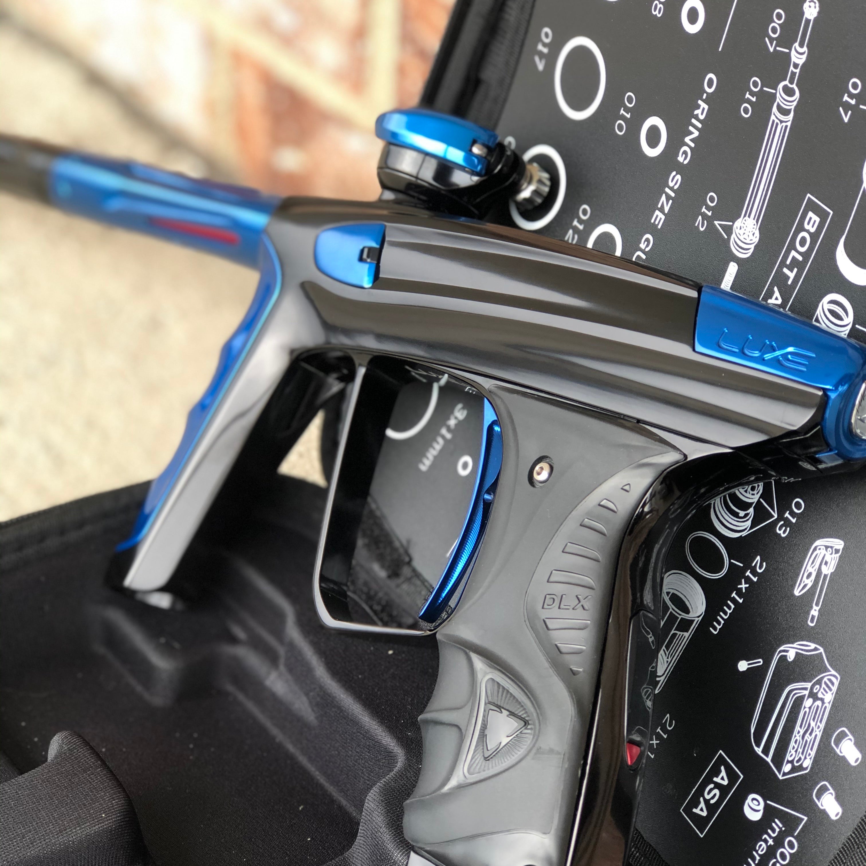 Used DLX Luxe X Paintball Gun - Gloss Black