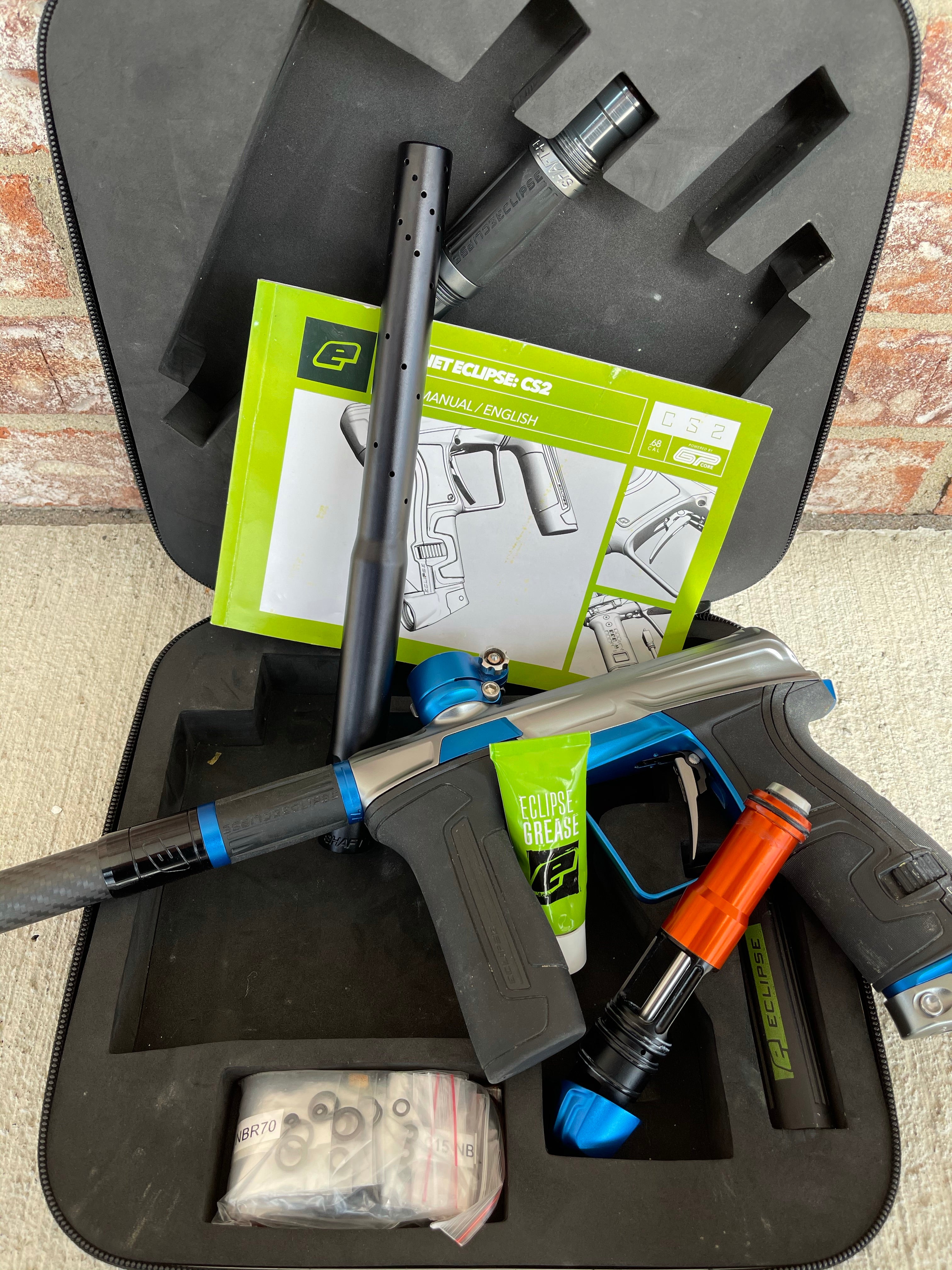 Used Planet Eclipse CS2 Paintball Marker- Grey / Blue