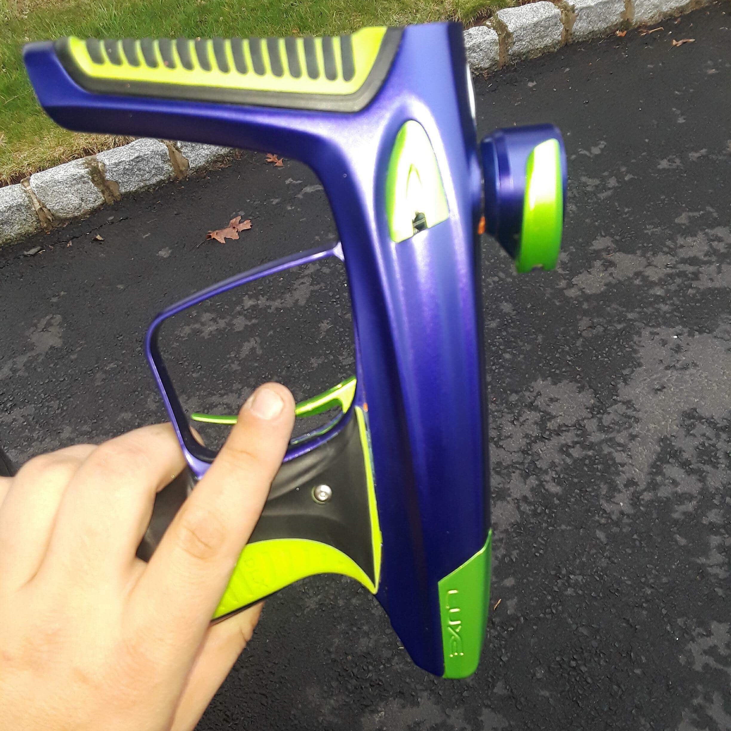 Used Purple/Lime DLX Luxe Ice Paintball Marker