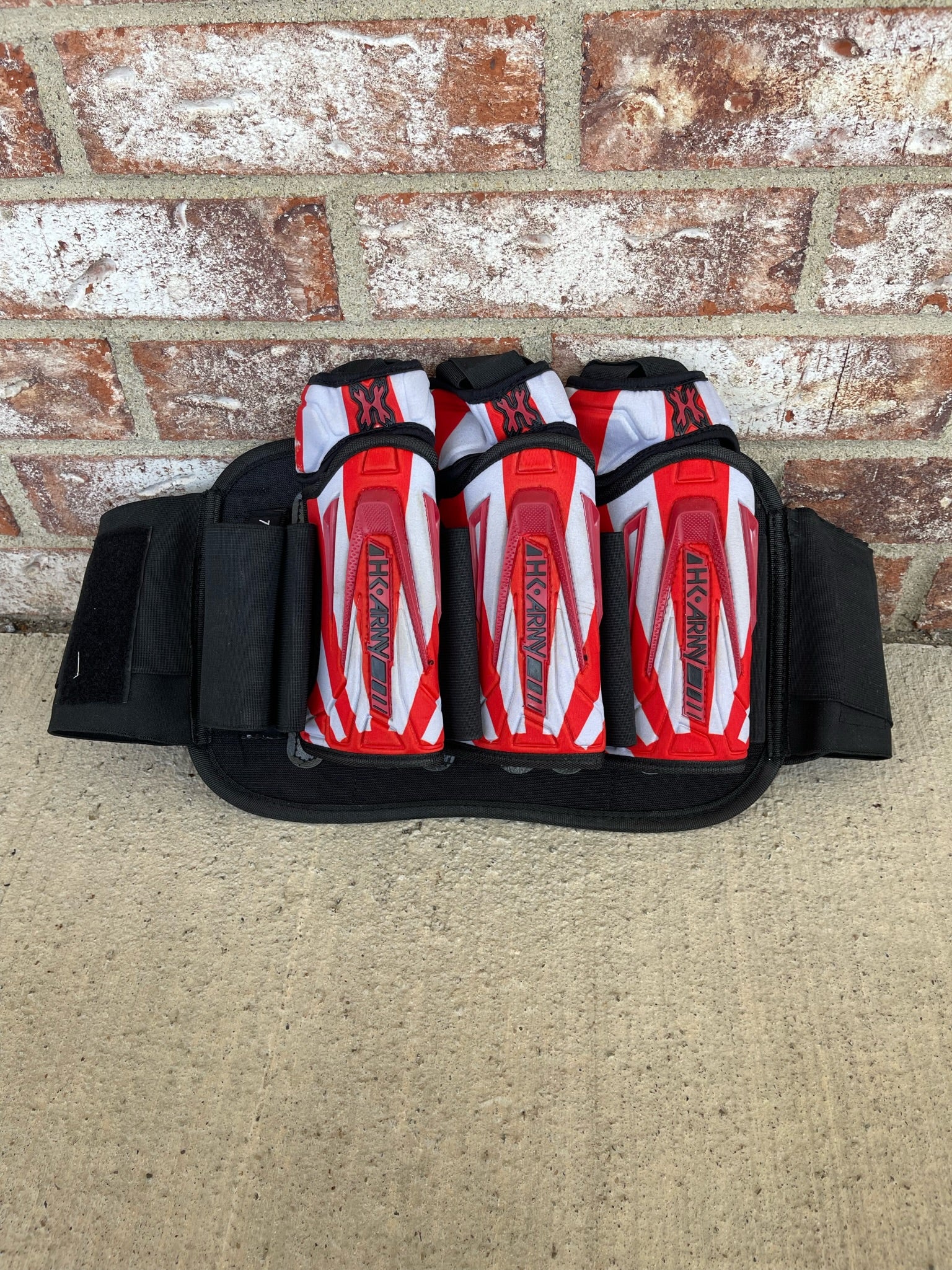 Used HK Army Zero G 3 + 6 Paintball Pod Pack- White/Red