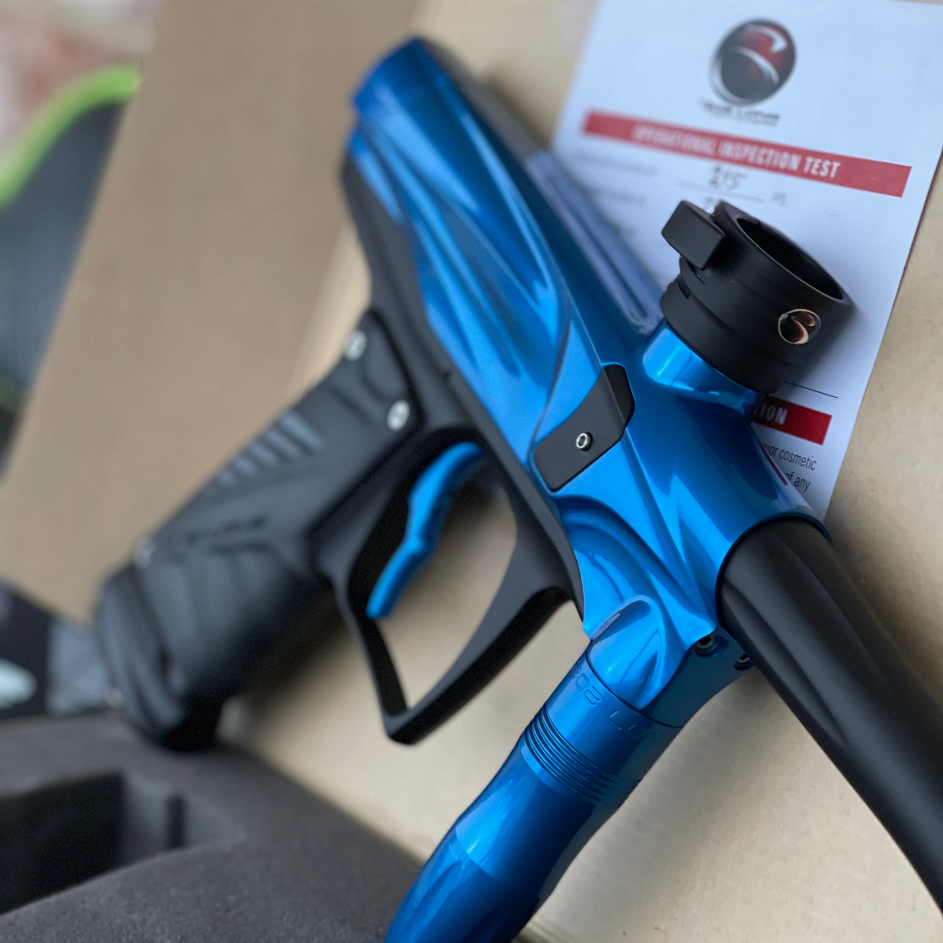 Used Bob Long Vcom Paintball Marker - Gloss Blue / Matte Black