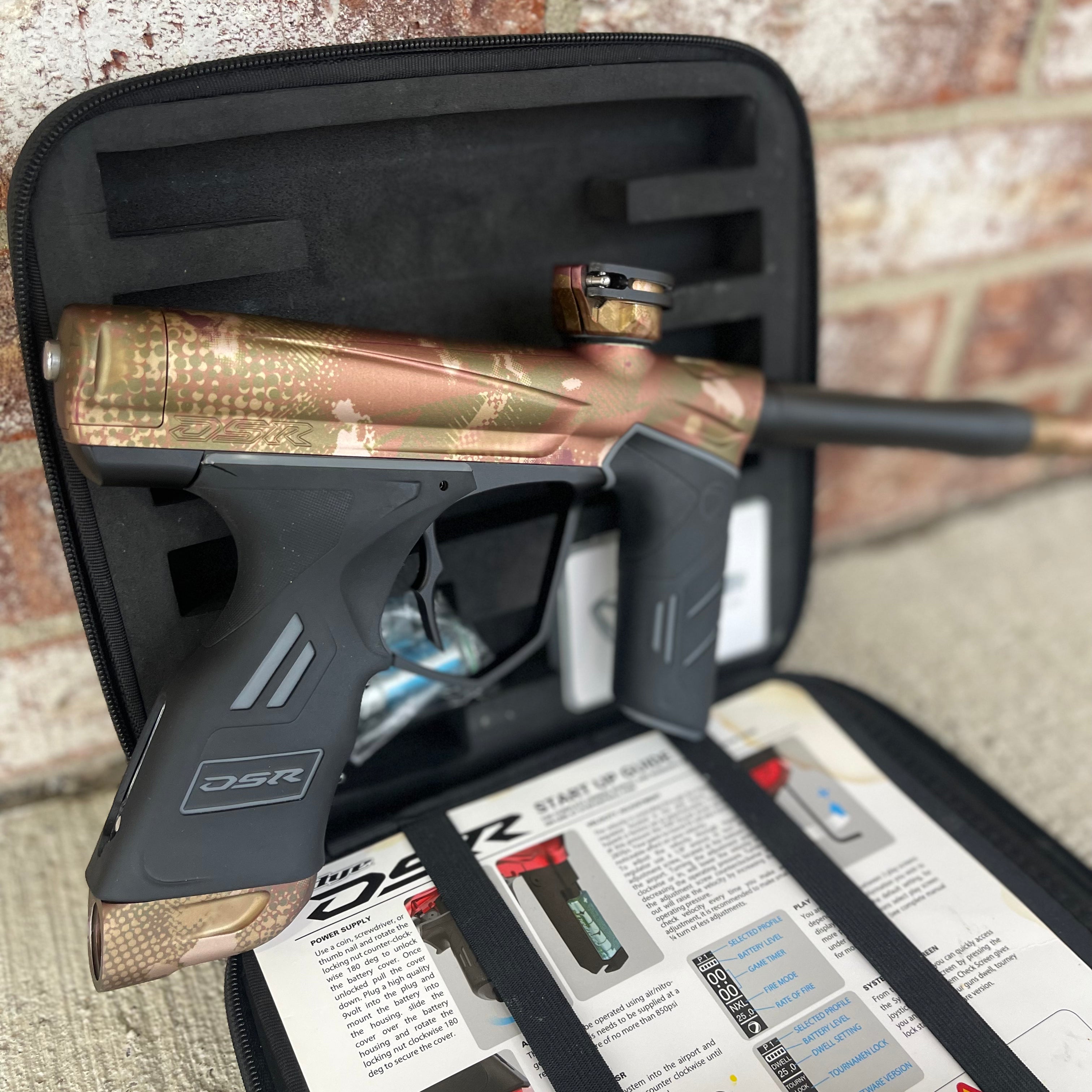 Used Dye DSR Paintball Gun - Dyecam w/ Flex Face Bolt, Flex Flow Can, & 4th Gen Eye Pipe