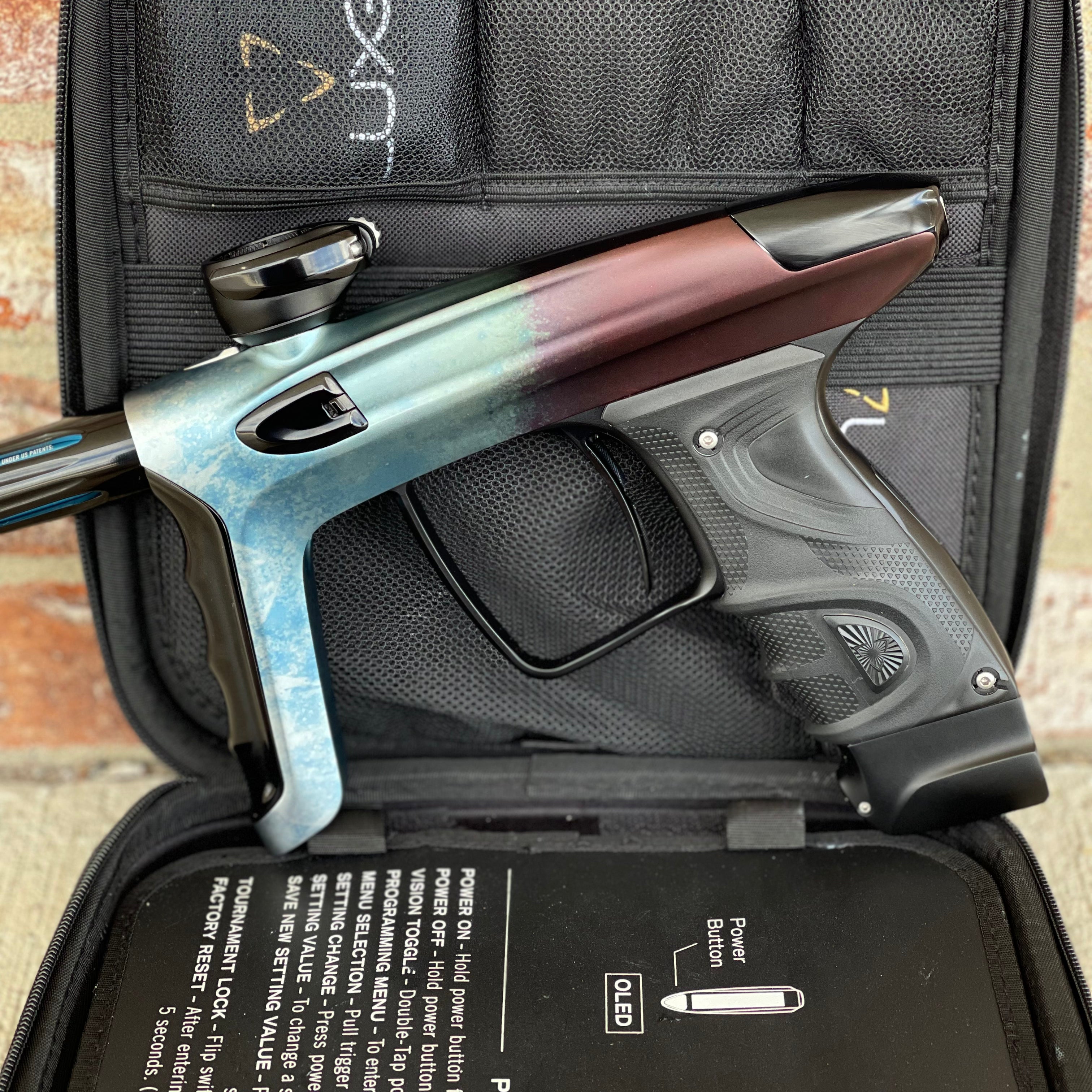 Used DLX Luxe TM40 Paintball Gun - Black Ice Fade