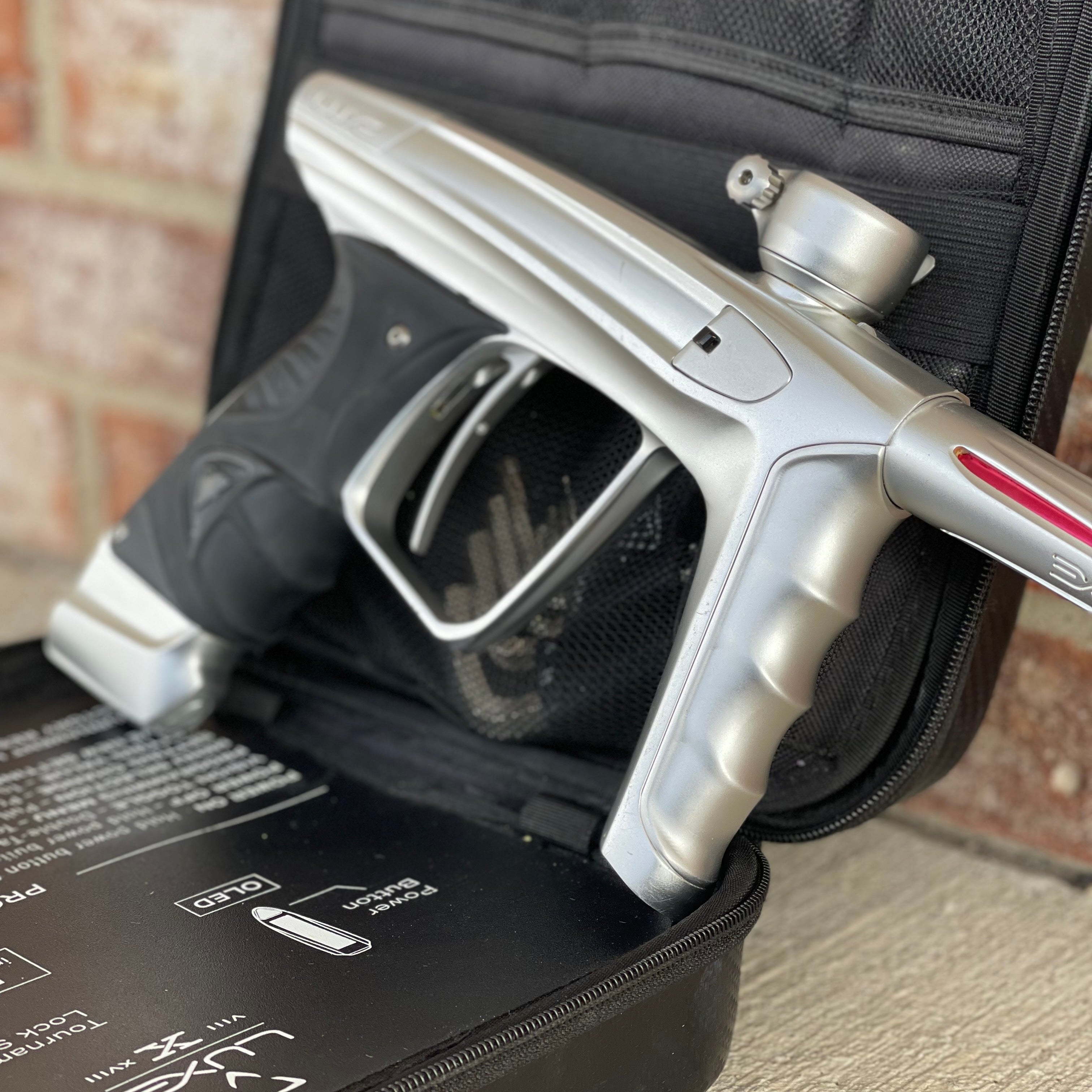 Used DLX Luxe X Paintball Gun - White (Silver)