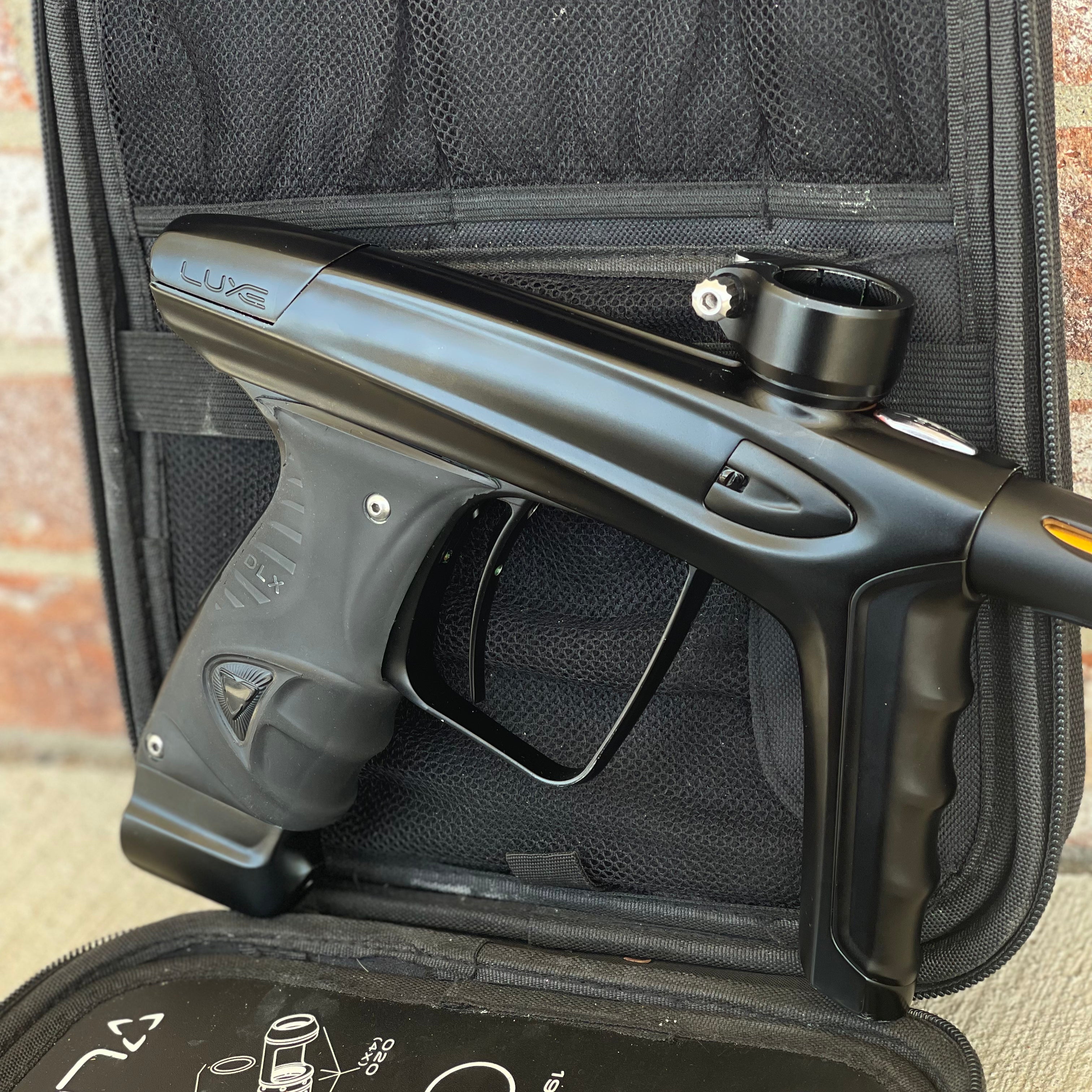 Used DLX Luxe Ice Paintball Gun - Dust Black w/ Encore Bolt